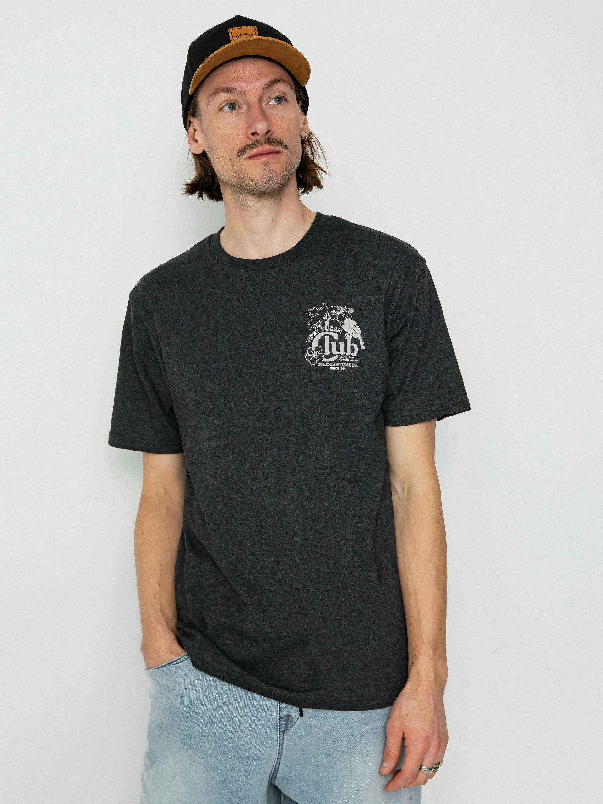 Volcom Tispy Tucan Hth T-Shirt (heather black)