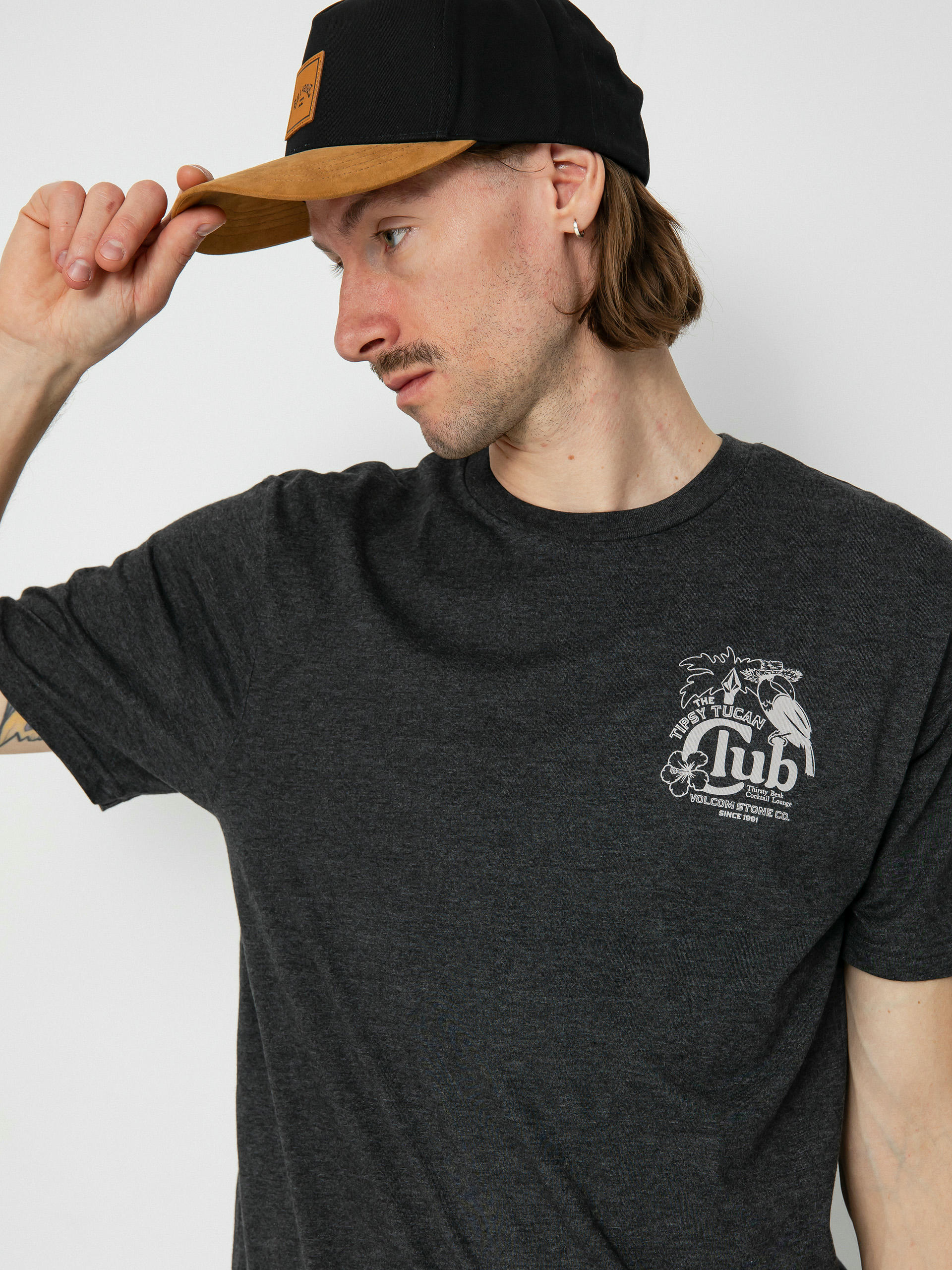 Volcom Tispy Tucan Hth T-Shirt (heather black)