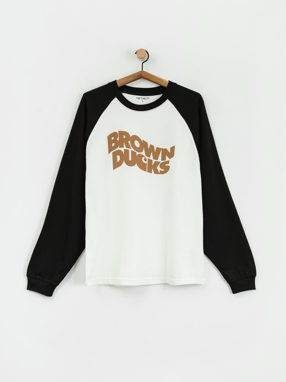 Carhartt WIP Longsleeve Brown Ducks Baseball (white/black)