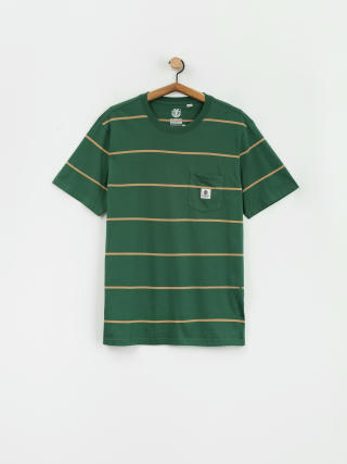 Element T-Shirt Basic Pocket Label (trekking green stripes)