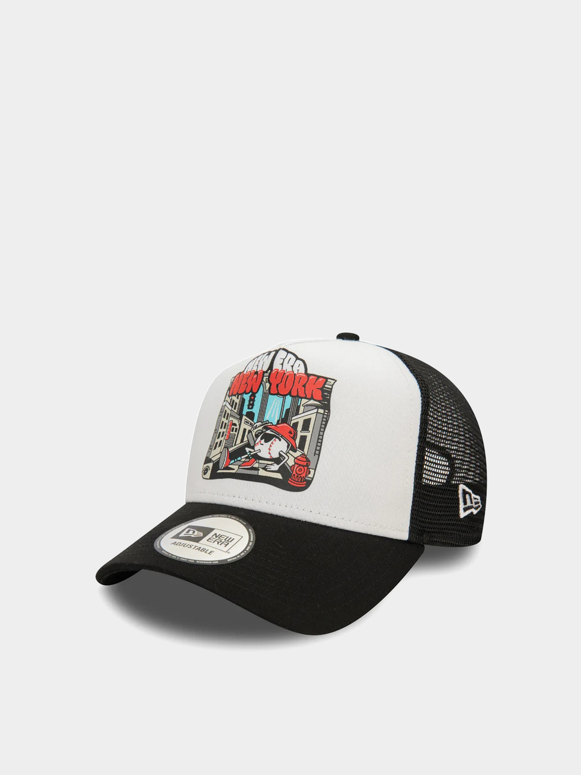 New Era Cap Graphic Print Trucker (black)