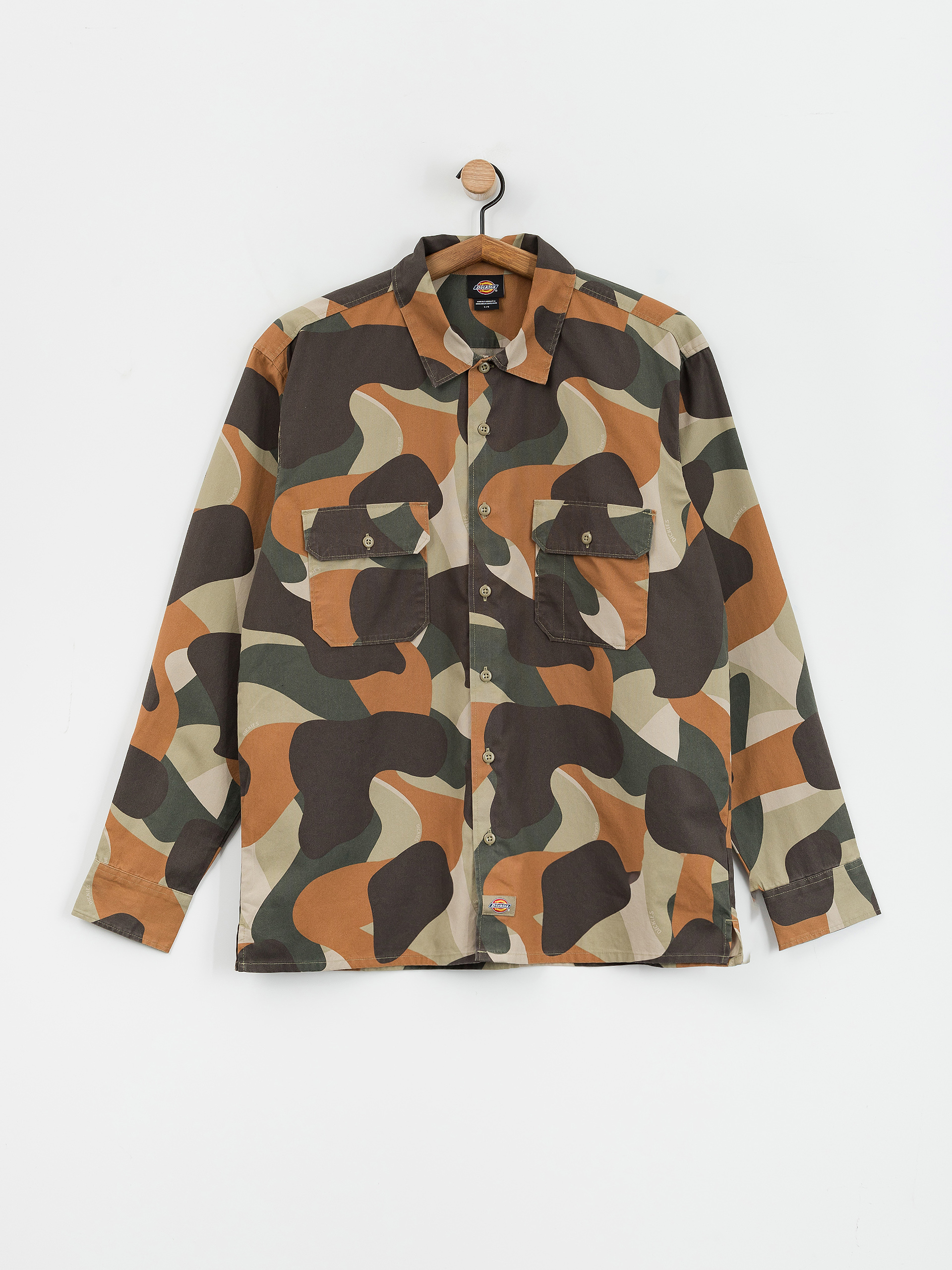 Dickies Camo Canvas Work Shirt (imperial green)