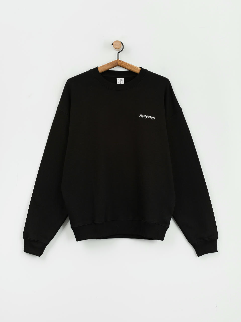 Polar Skate Dave Crewneck Surf Logo Sweatshirt (black)