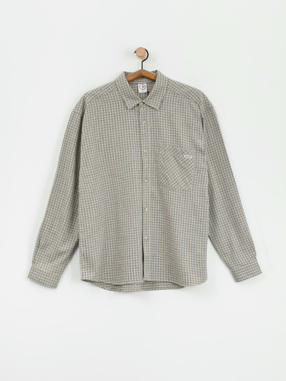 Polar Skate Mitchell Shirt (creme check)