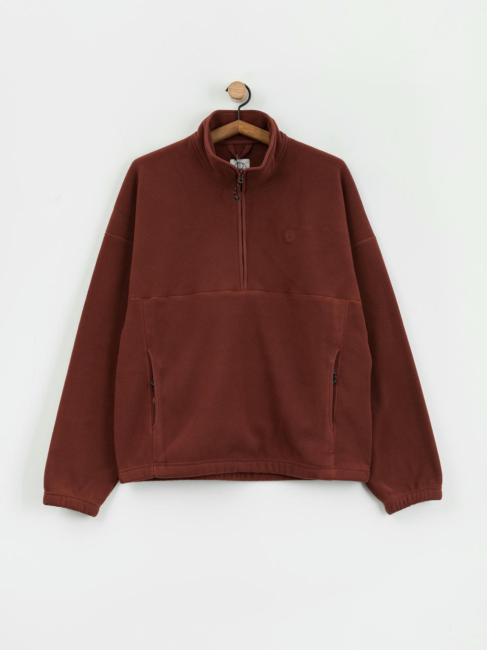 Polar Skate Ivan Half Zip Crewneck (wine)