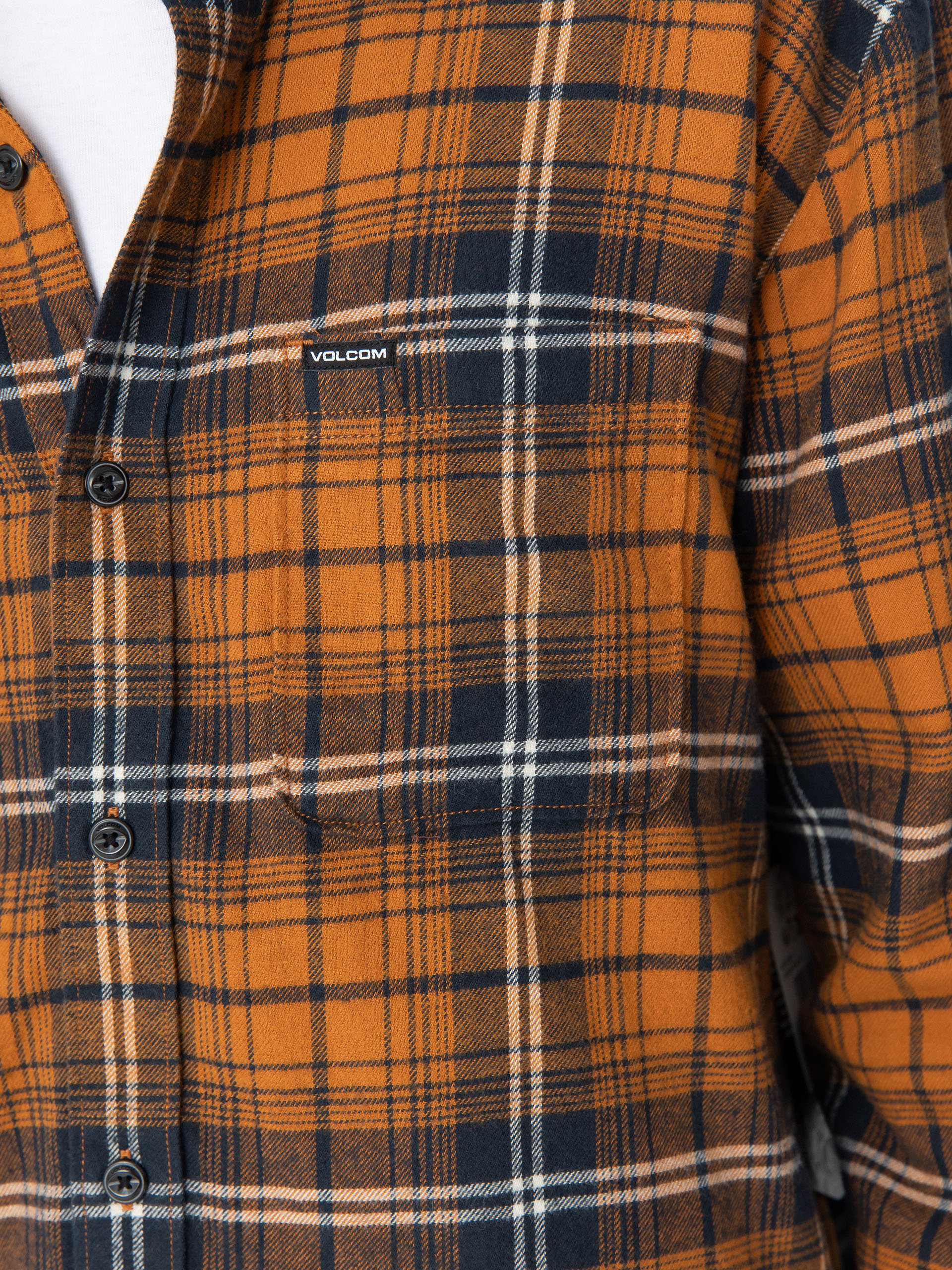 Volcom Hemd Caden Plaid Ls (chestnut brown)