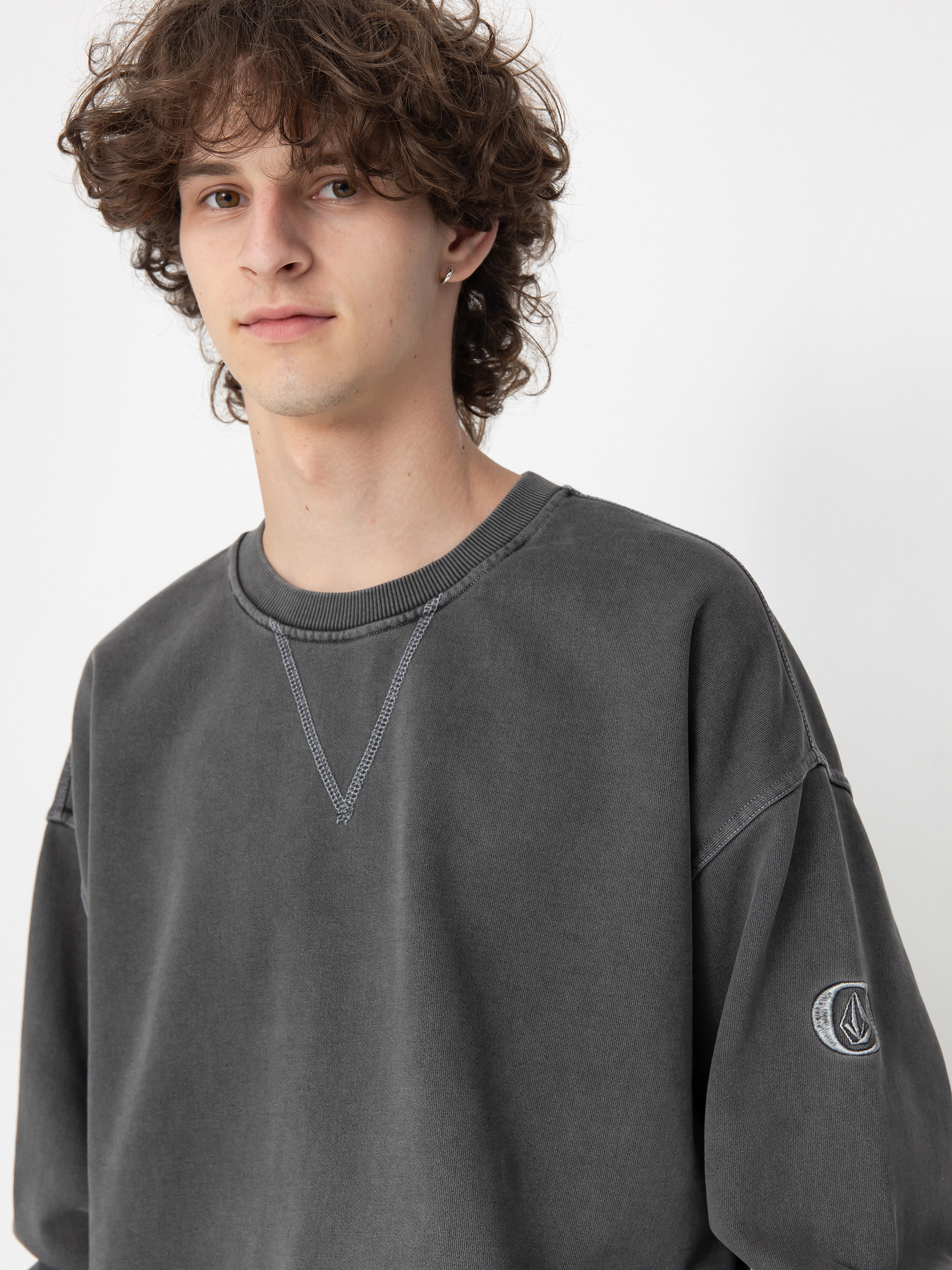 Volcom Skate Vitals Remy S Crew Sweatshirt (asphalt black)