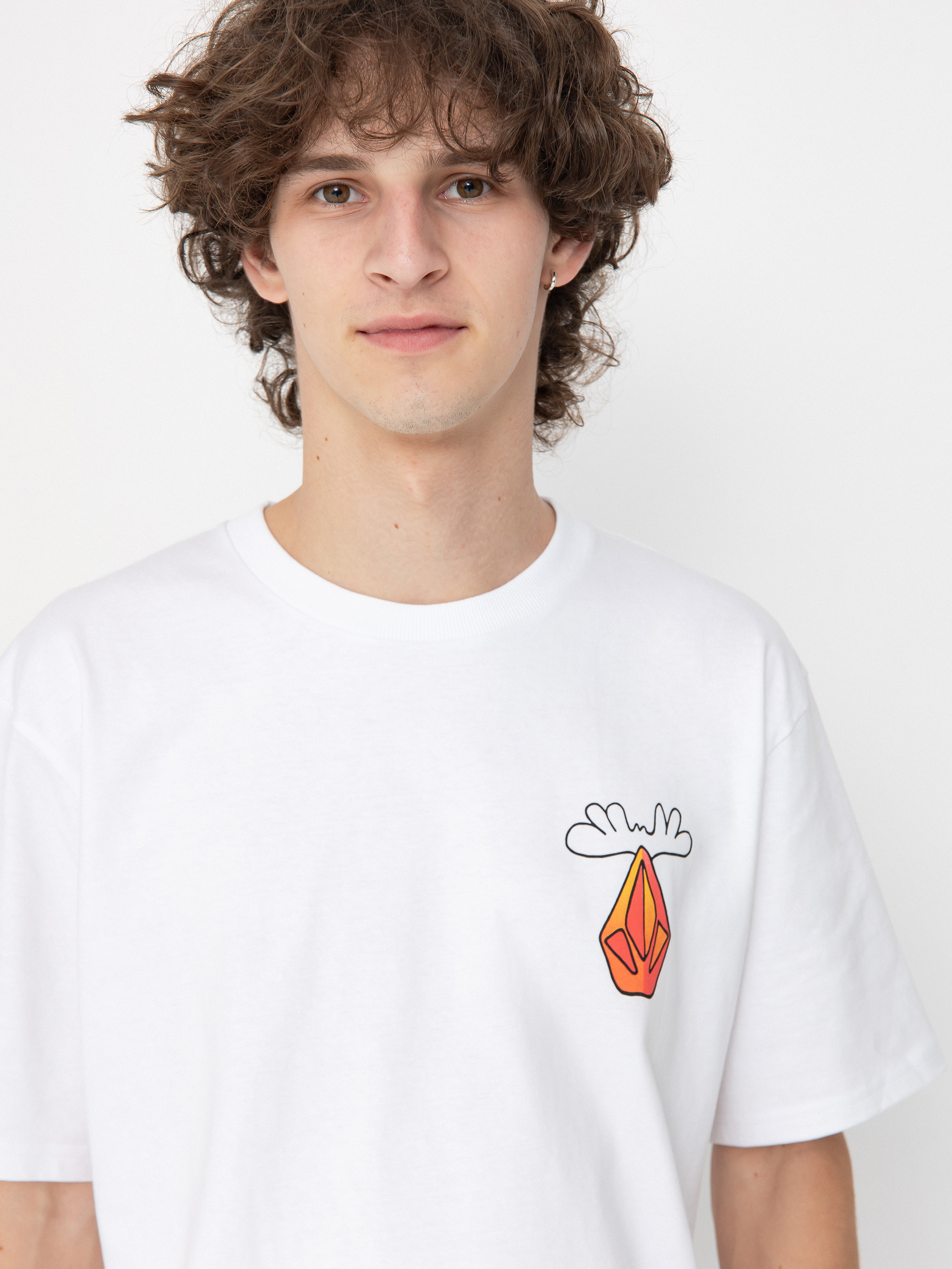 Volcom T-Shirt Olivmoose (white)