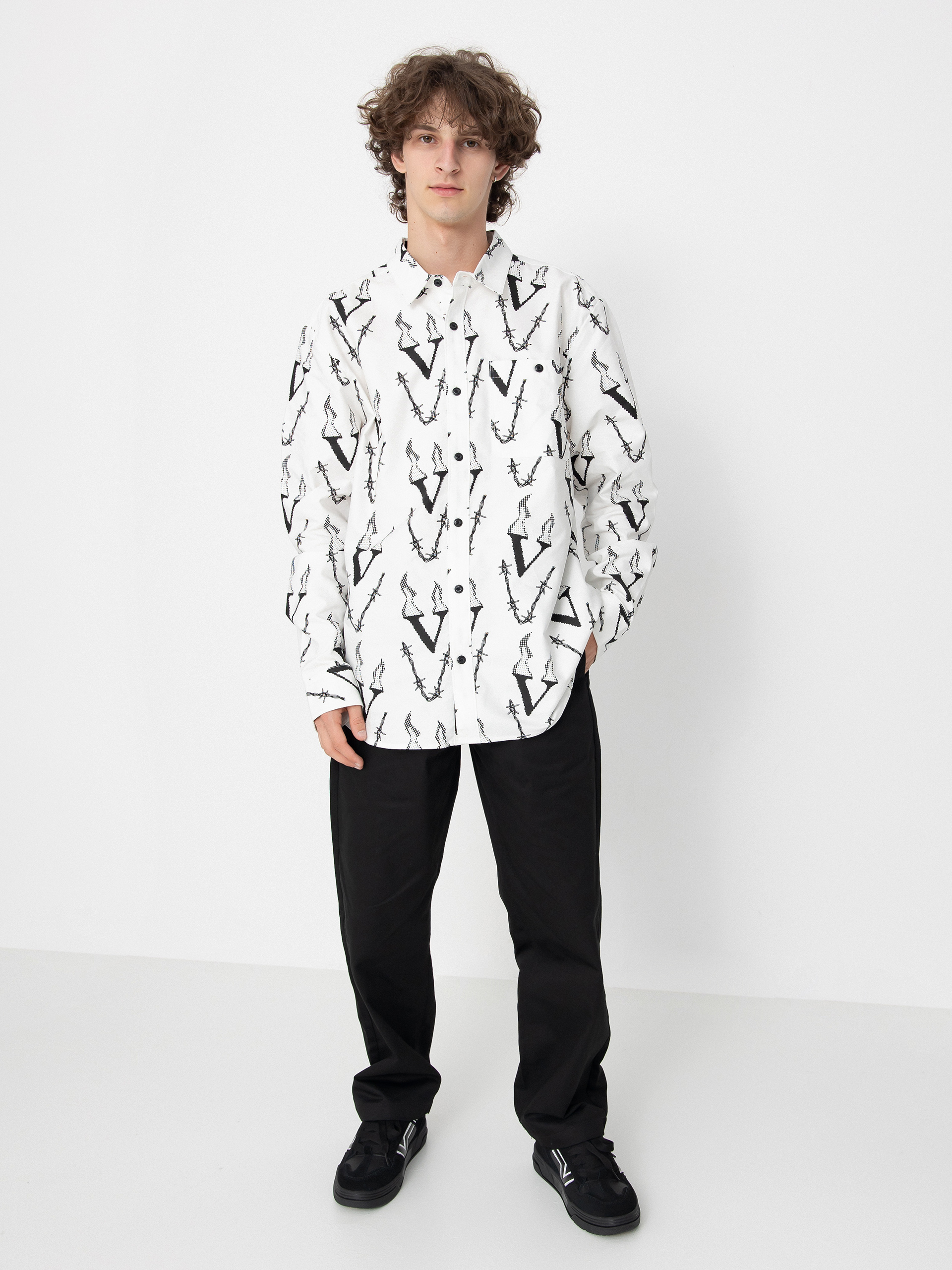 Volcom Hemd Fergadelic Woven Ls (white)