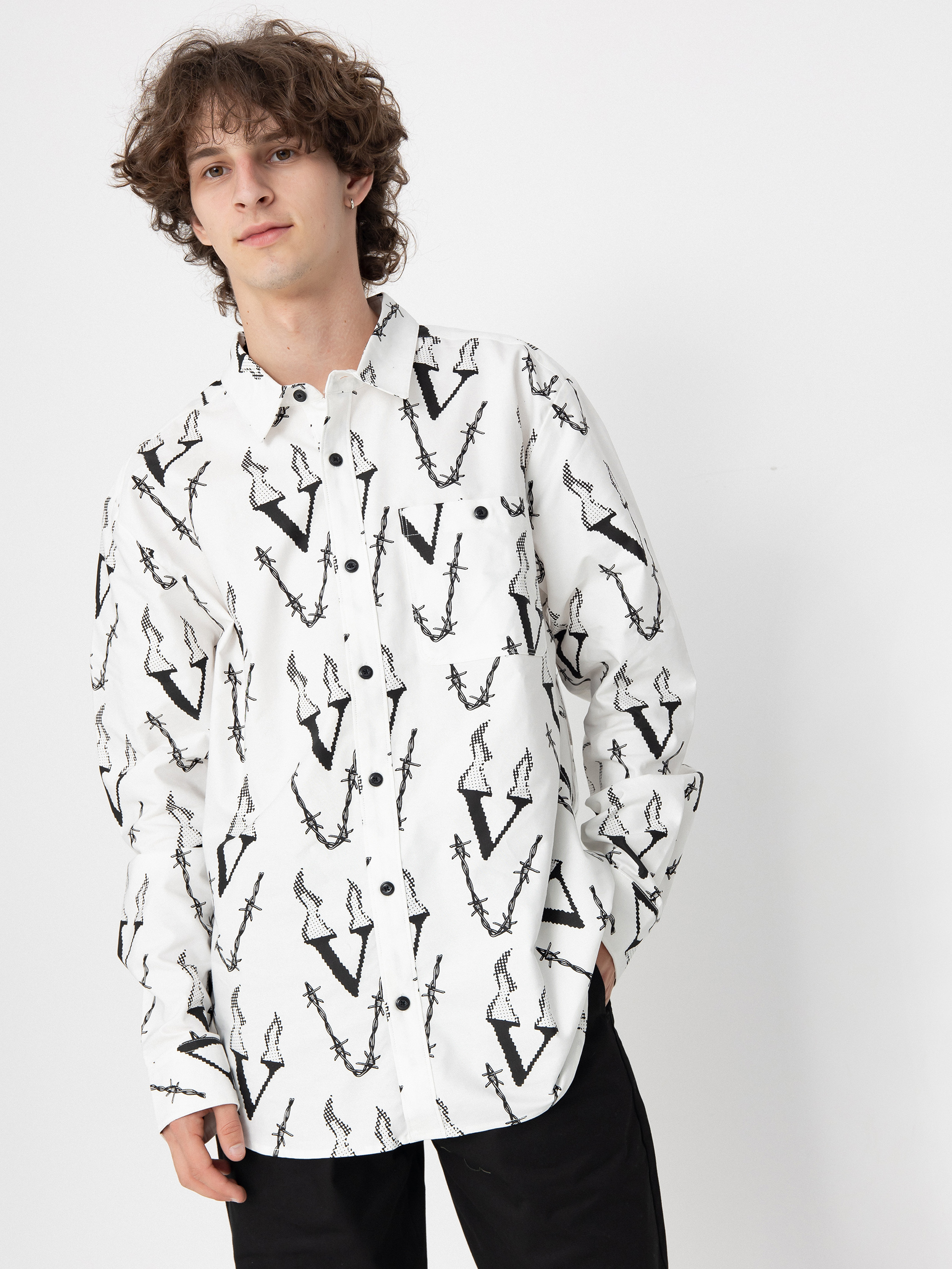 Volcom Hemd Fergadelic Woven Ls (white)
