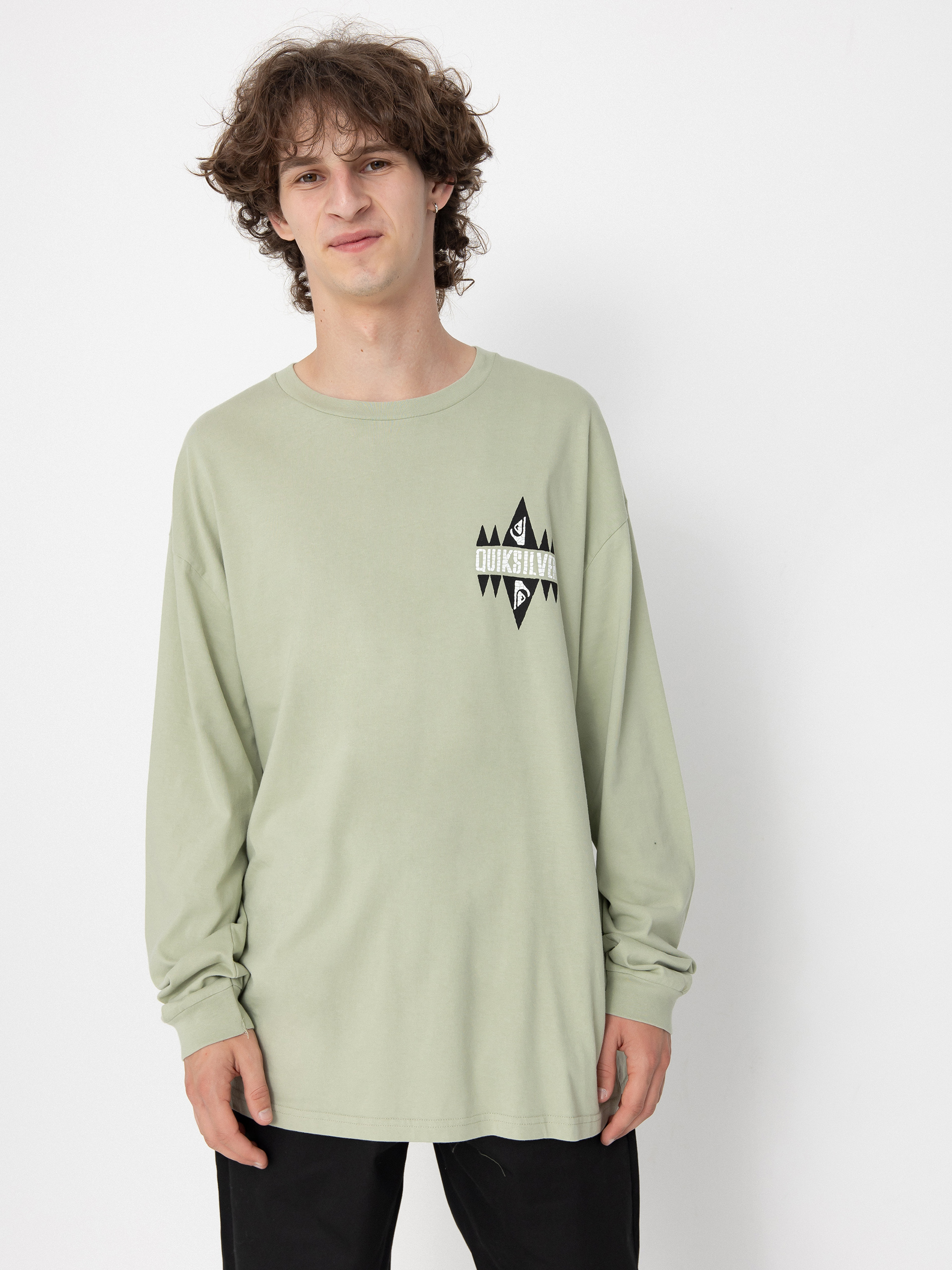 Quiksilver Take Us Back Ls Screen T-Shirt (desert sage)