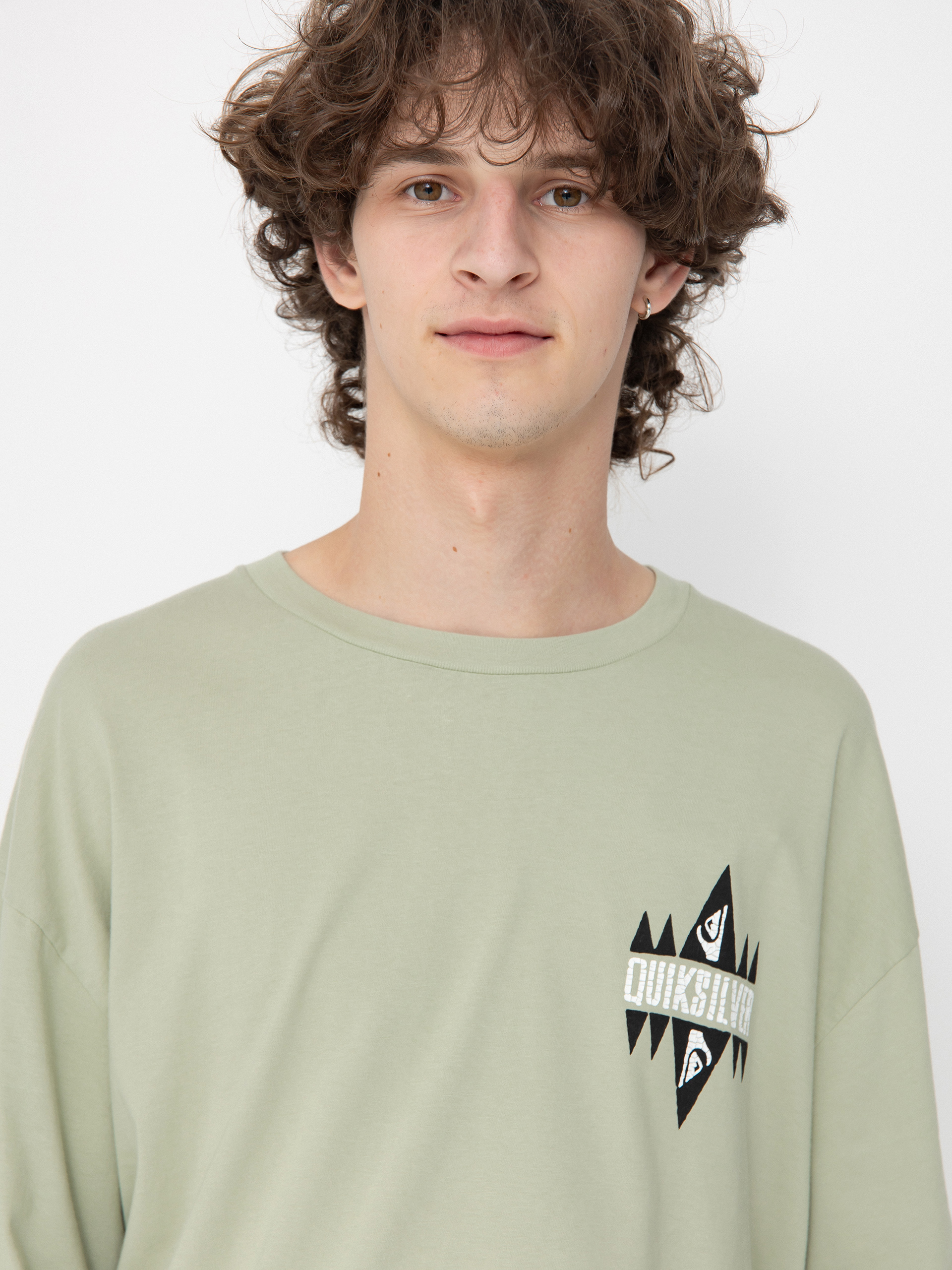 Quiksilver Take Us Back Ls Screen T-Shirt (desert sage)