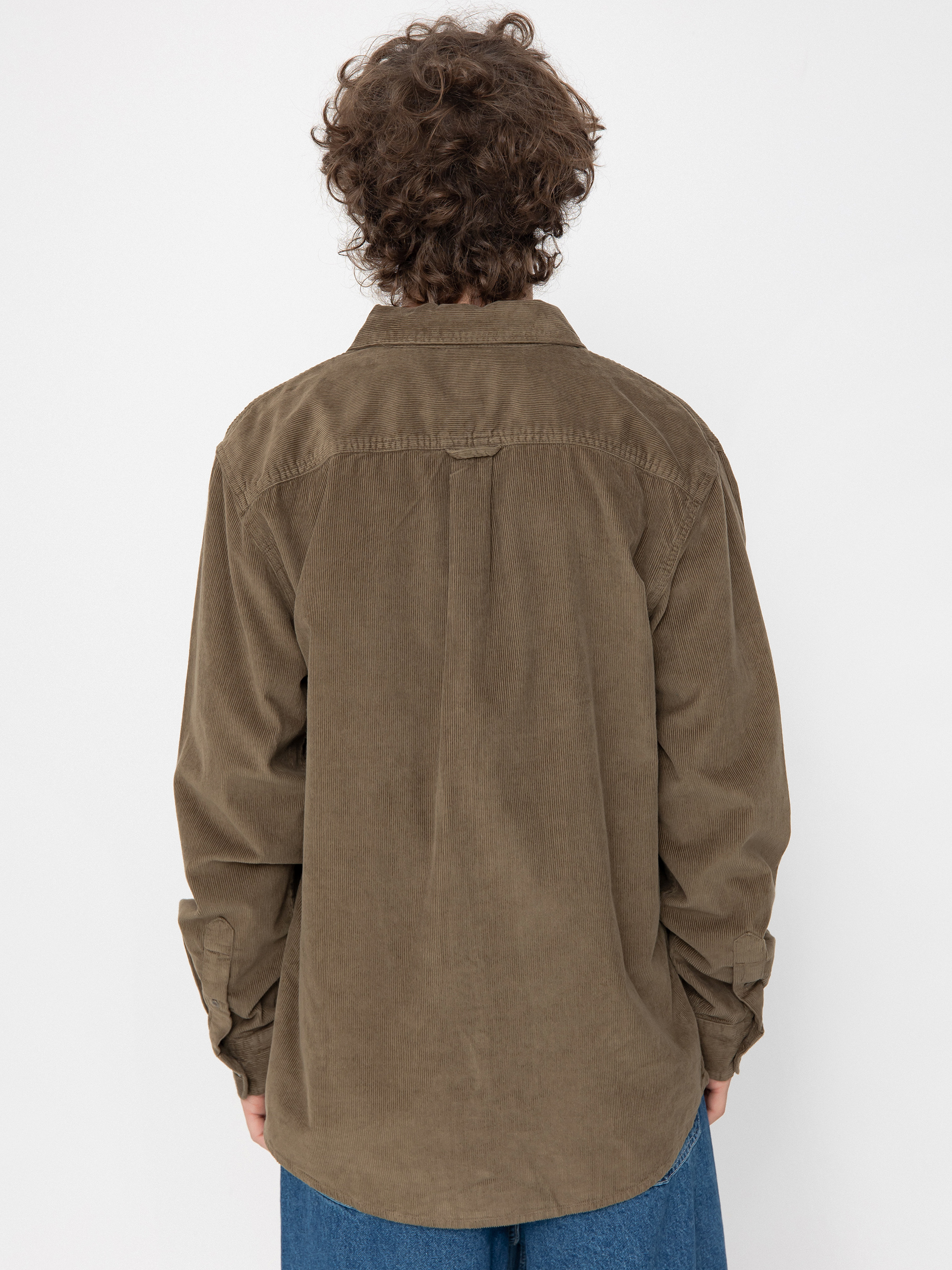 Quiksilver Shirt Smoke Trail Cord (canteen smoke trail cord ls)