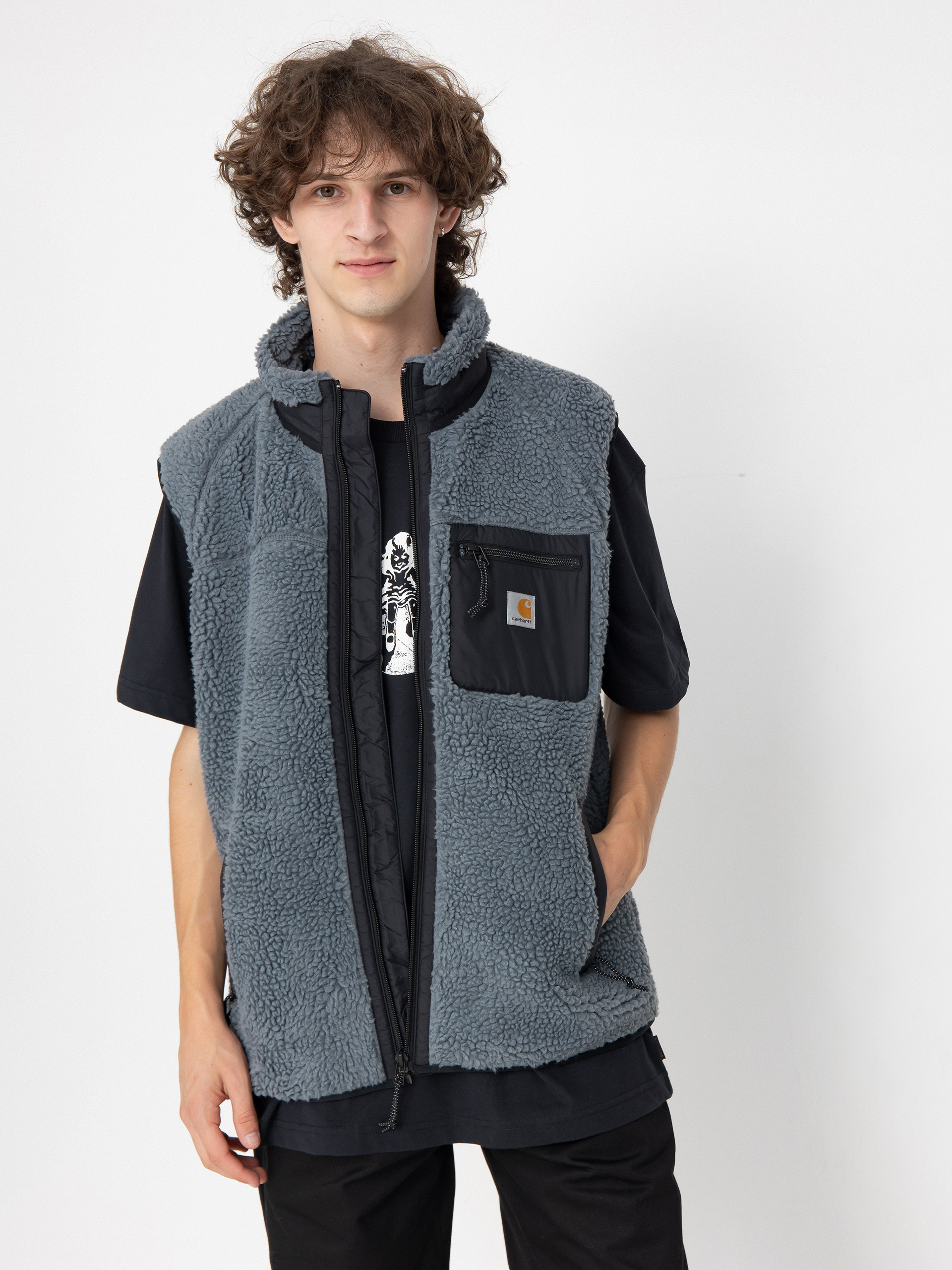 Carhartt WIP Prentis Liner Vest - grey (dove grey/black)