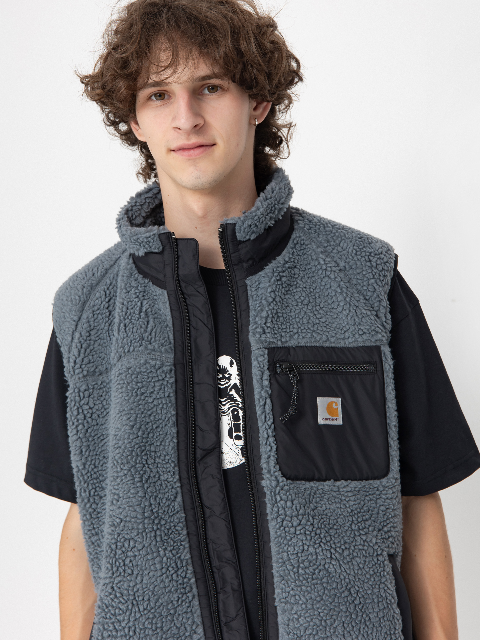 Carhartt WIP Prentis Liner Vest (dove grey/black)