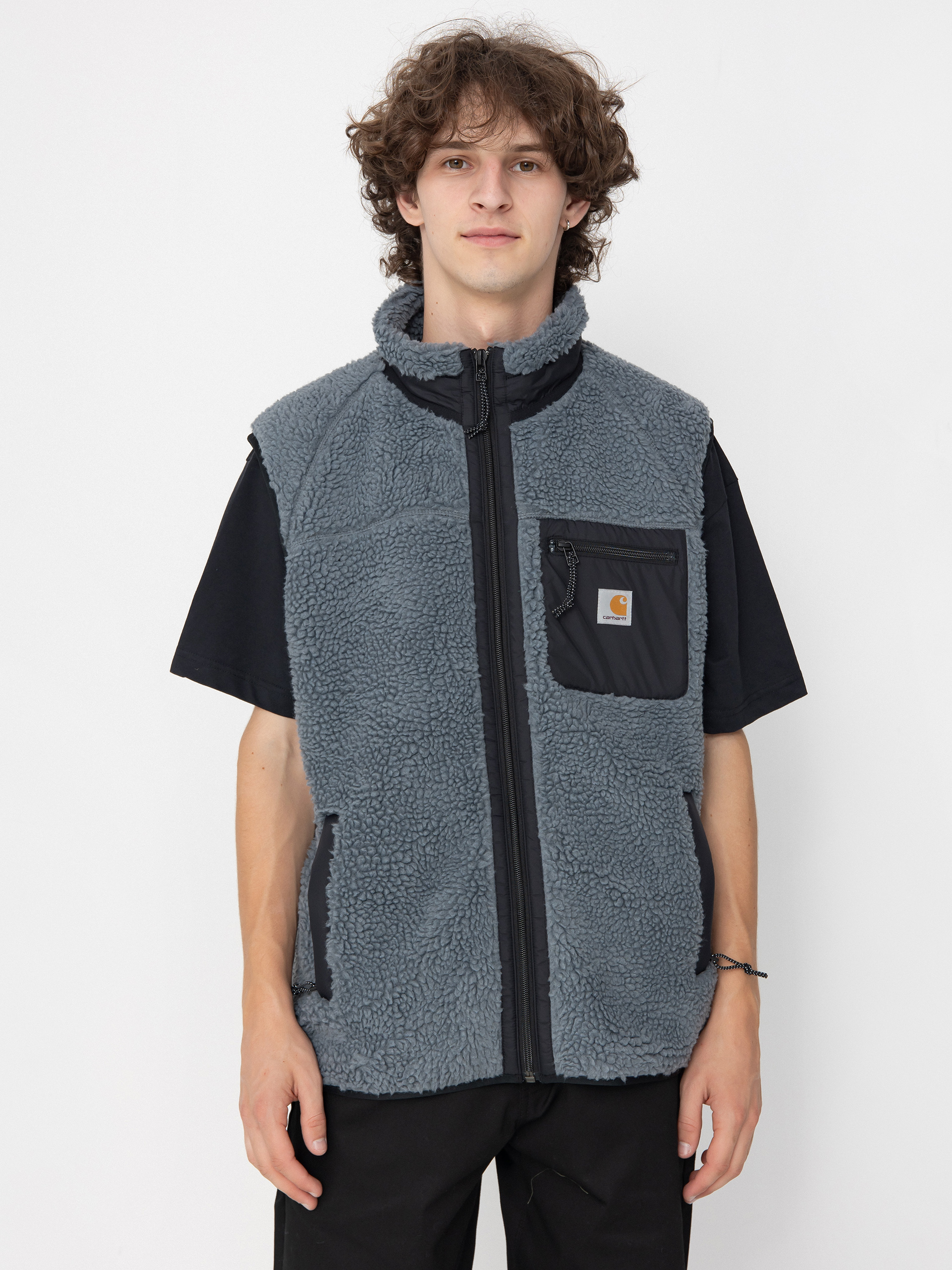 Carhartt WIP Prentis Liner Vest grey (dove grey/black)