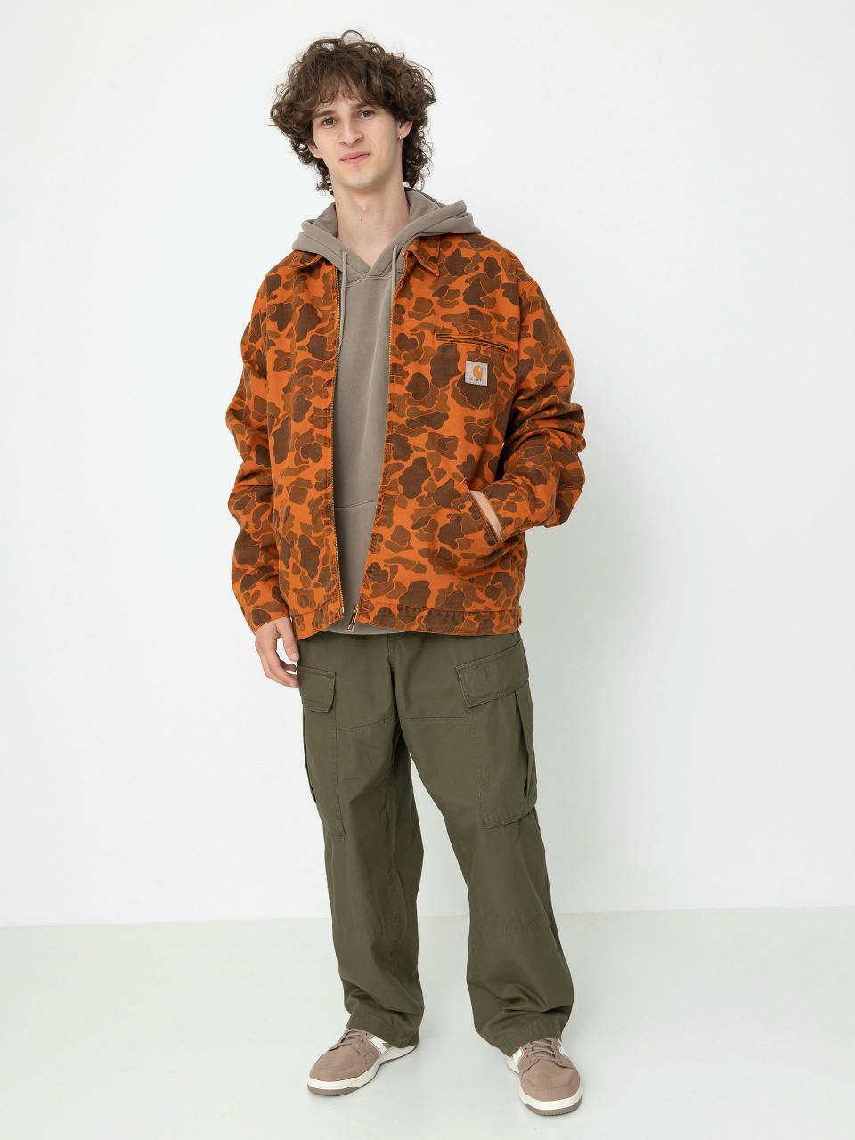 Carhartt WIP Duck Detroit Jacke (camo duck/green/turmeric)