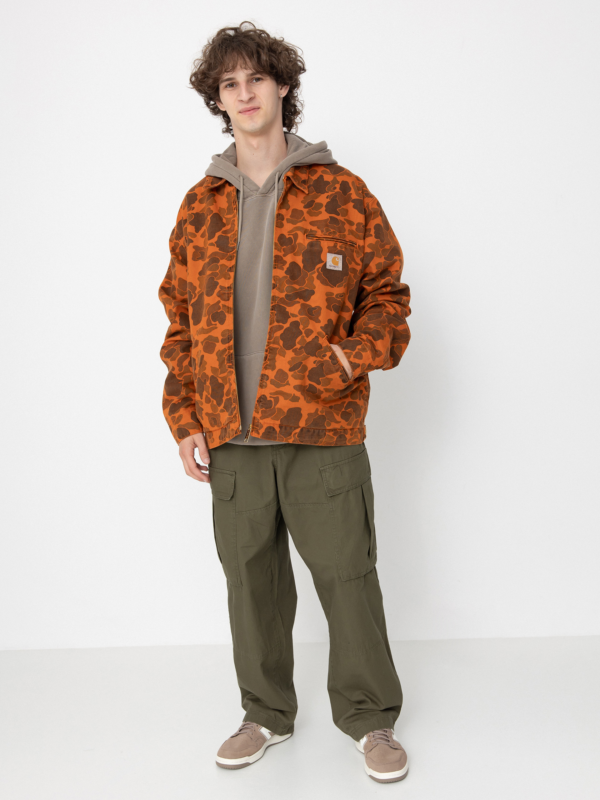 Carhartt WIP Duck Detroit Jacket - red (camo duck/green/turmeric)