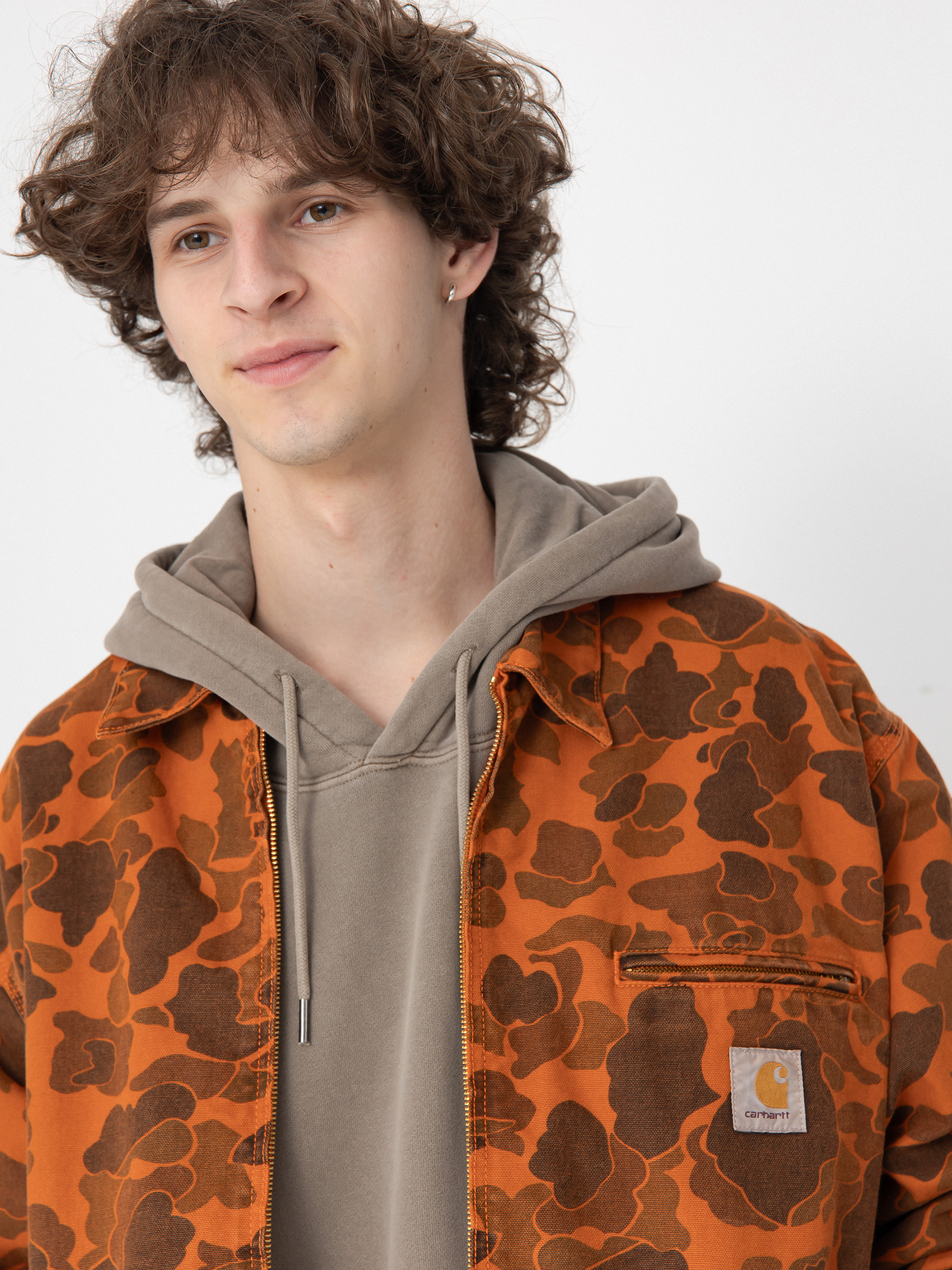 Carhartt WIP Duck Detroit Jacke (camo duck/green/turmeric)