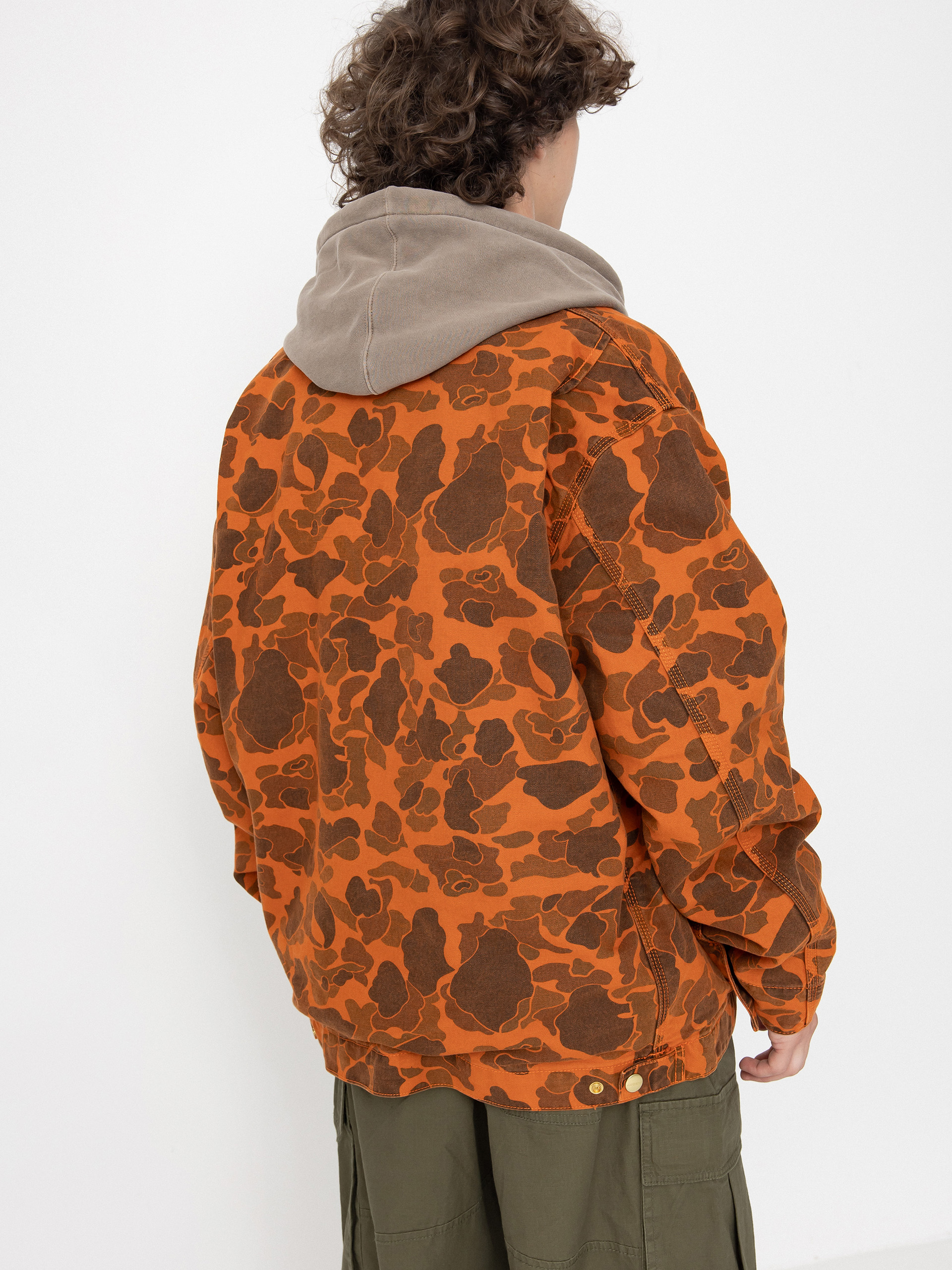 Carhartt WIP Duck Detroit Jacket - red (camo duck/green