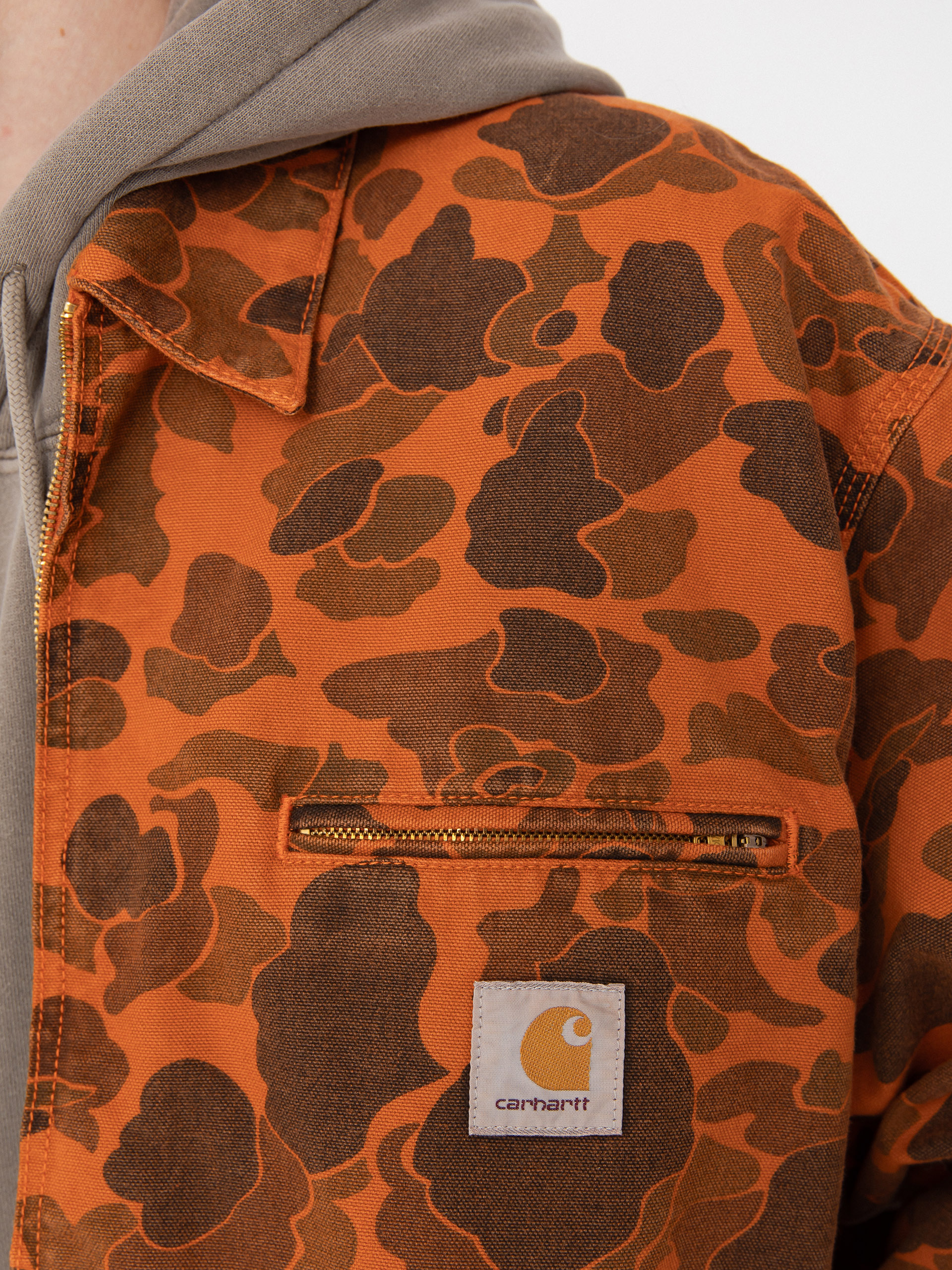 Carhartt WIP Duck Detroit Jacket (camo duck/green/turmeric)