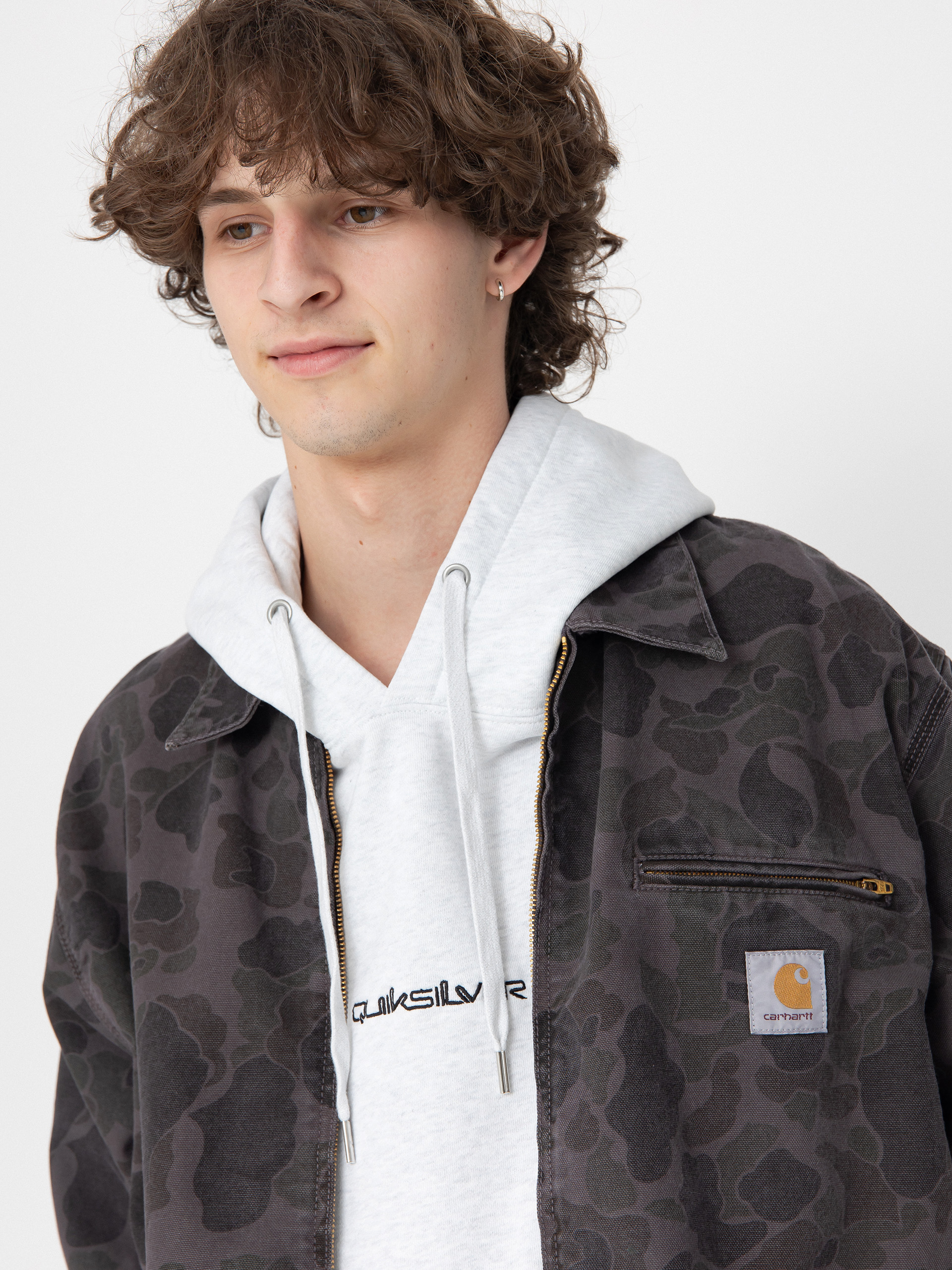 Carhartt WIP Duck Detroit Jacke (camo duck/green/graphite)