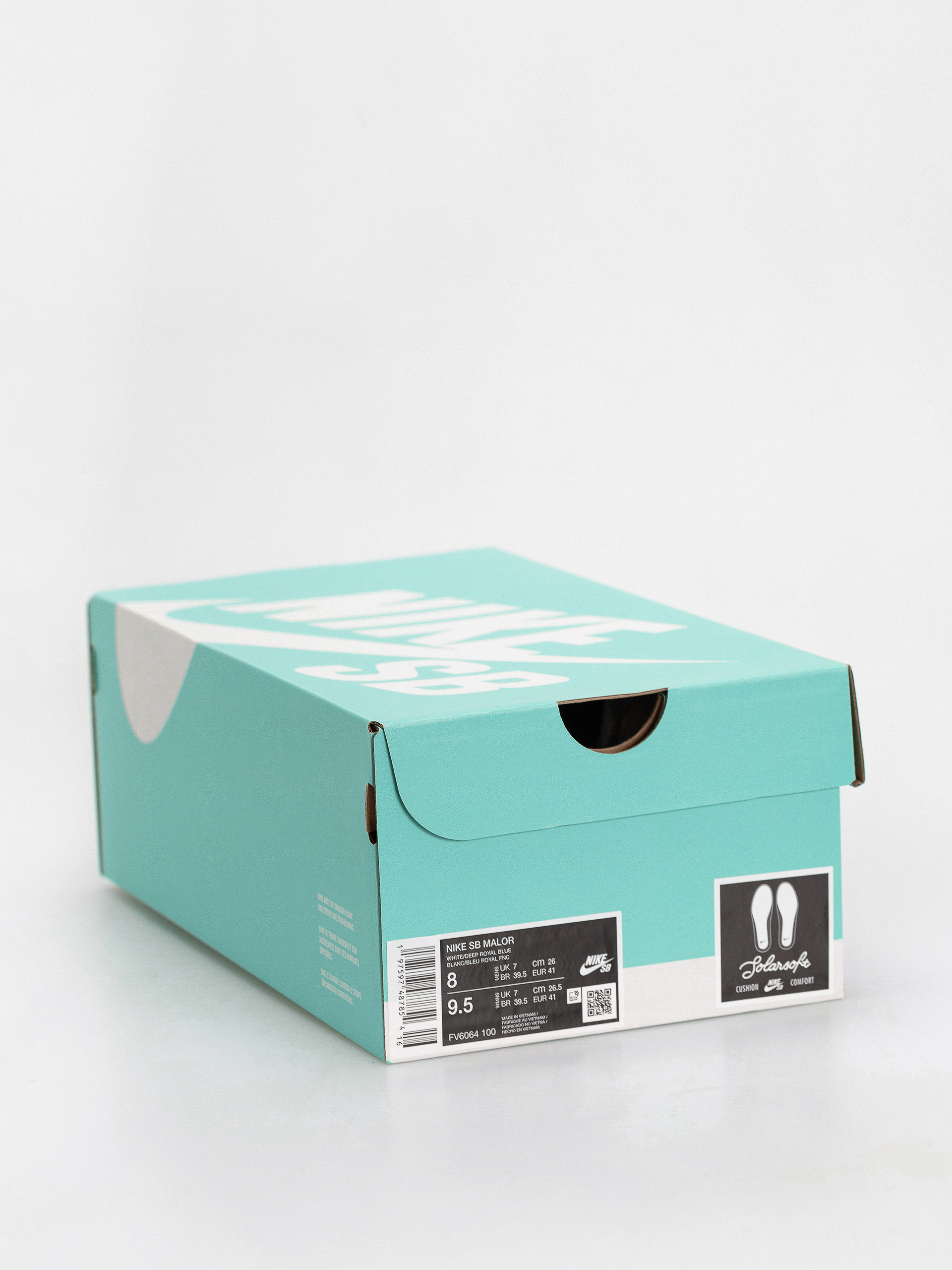 Nike SB Schuhe Malor (white/deep royal blue platinum tint)