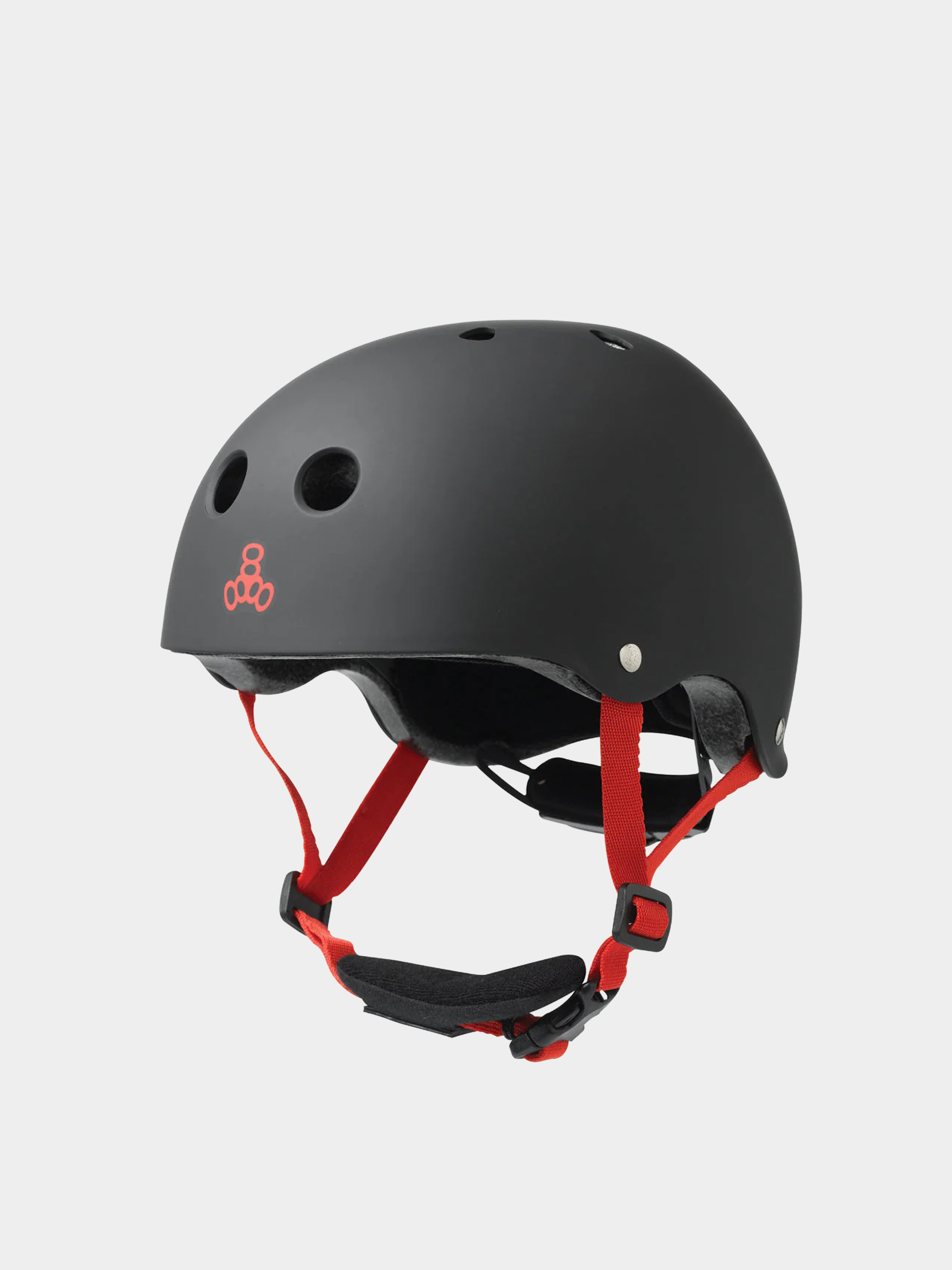 Casque Triple Eight Little Tricky - Pour Enfants - Blanc Brillant Avec Doublure EPS