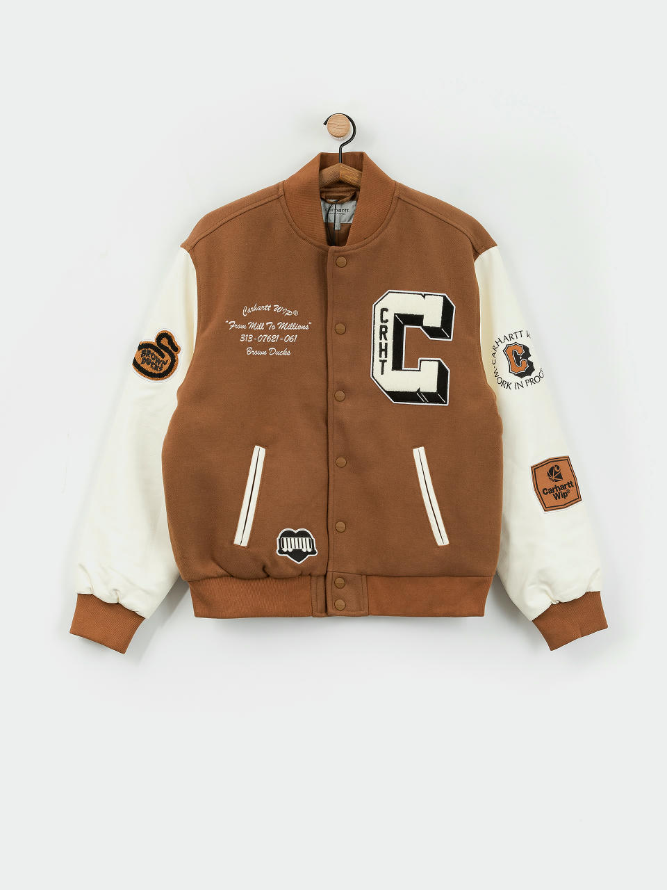 Carhartt WIP Brown Ducks Bomber Jacke (hamilton brown/wax)