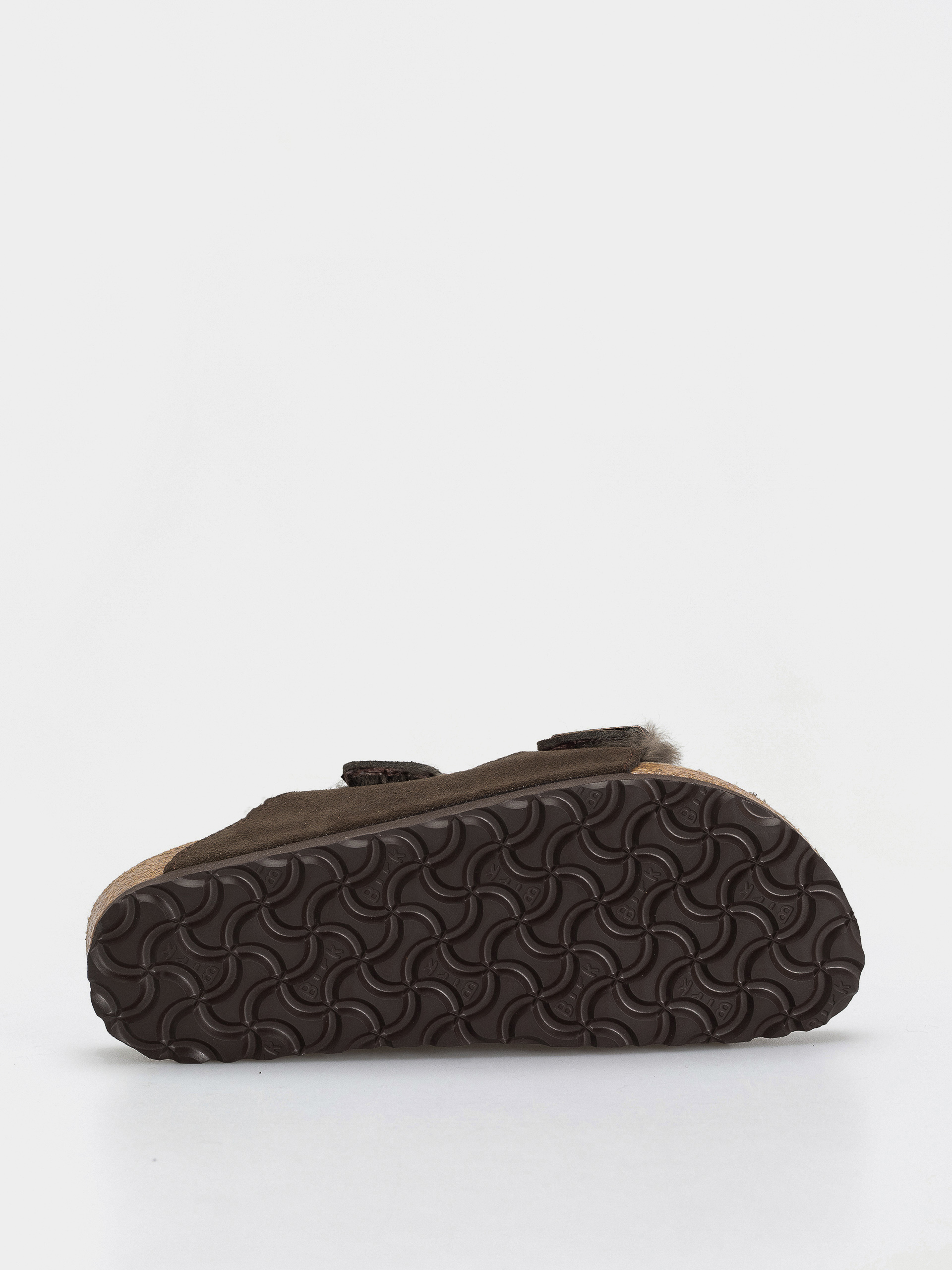 Birkenstock Arizona Shearling Suede Leather Fur Narrow Wmn Flip Flops (mocha)