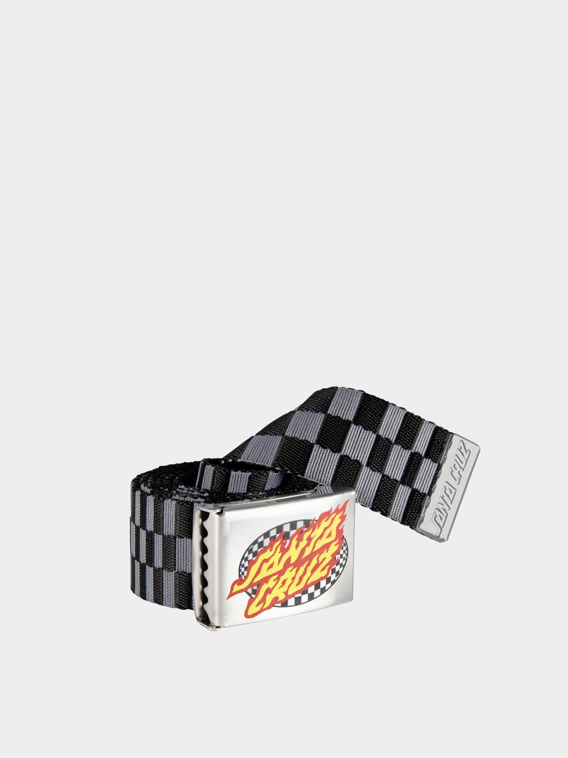 Santa Cruz Belt Oval Check Flame (black check)