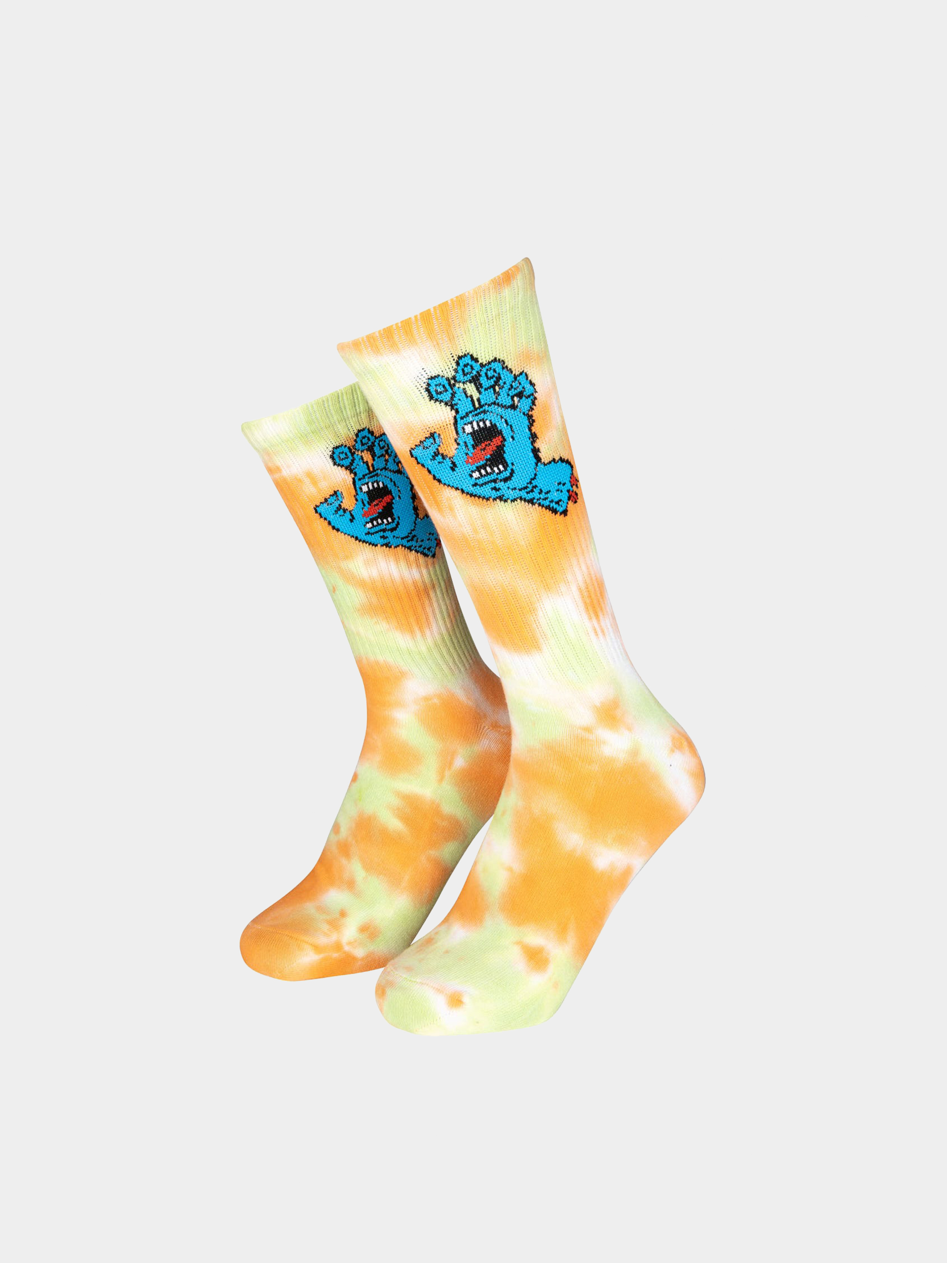 Santa Cruz Socken Screaming Hand Tie Dye (washed apricot tie dye)