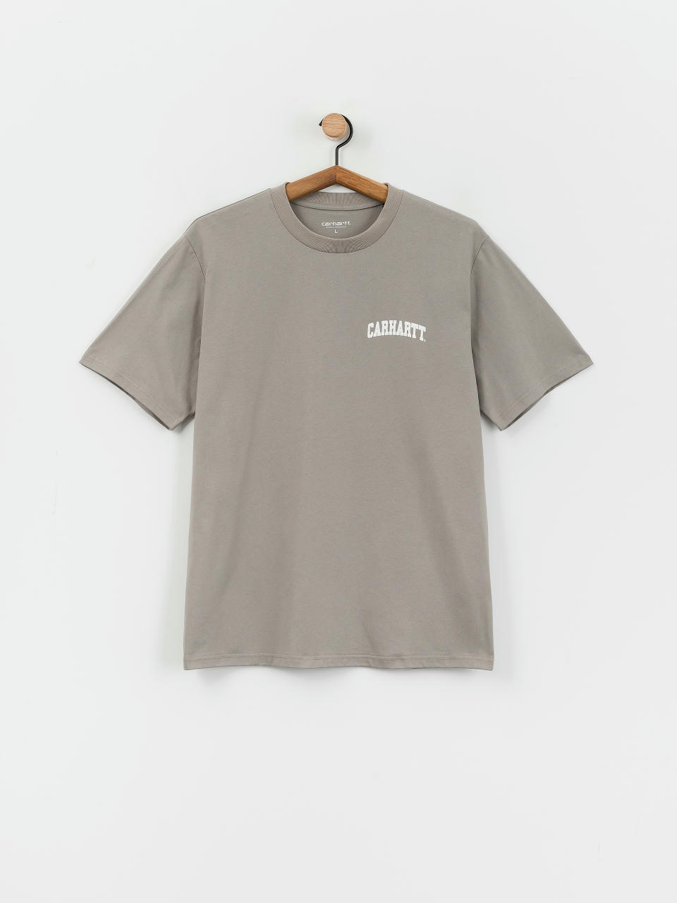 Carhartt WIP University Script T-Shirt (misty grey/white)