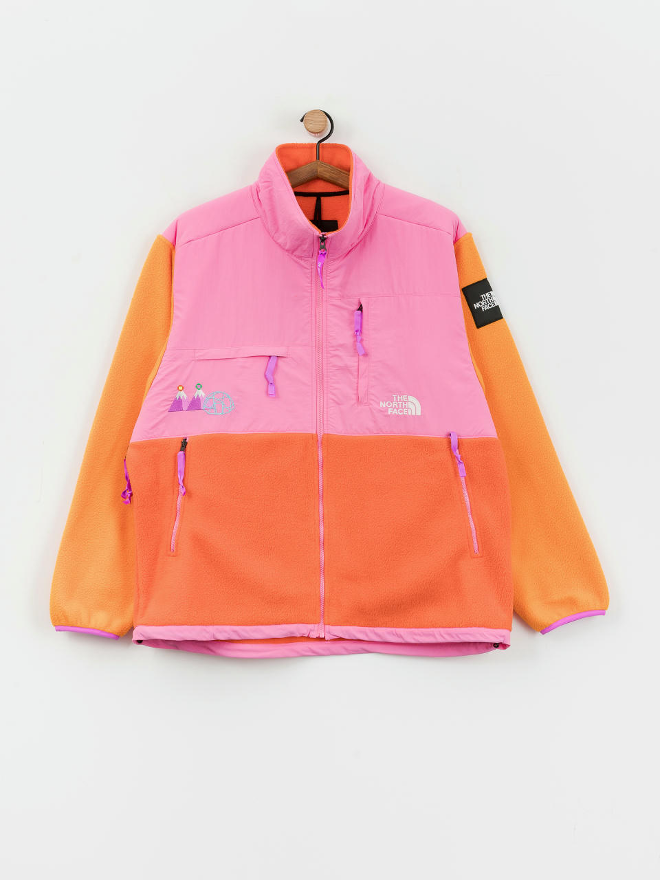 The North Face X Yinka Ilori Retro Denali Jacke (red orange/apricot glaz)