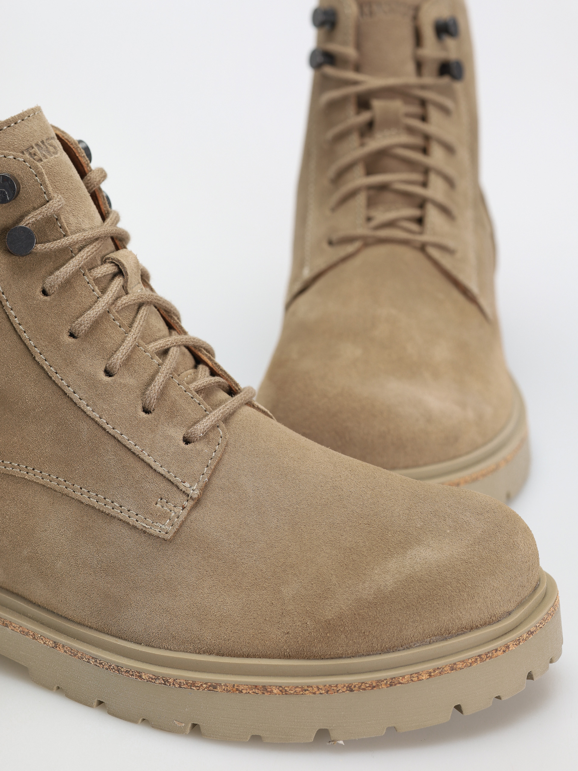 Birkenstock Highwood Lace Mid Suede Leather Regular Schuhe (taupe)