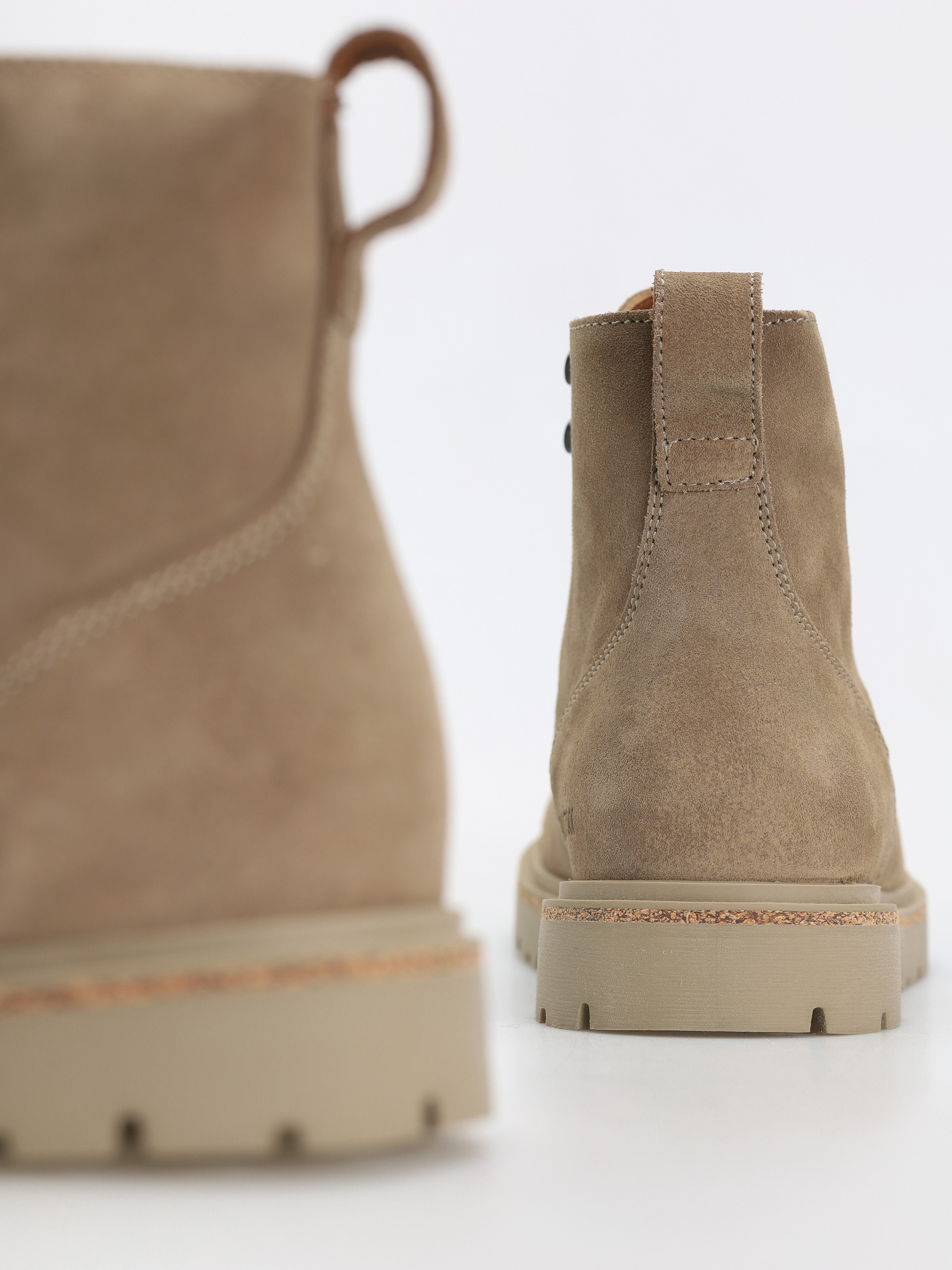 Birkenstock Highwood Lace Mid Suede Leather Regular Schuhe (taupe)