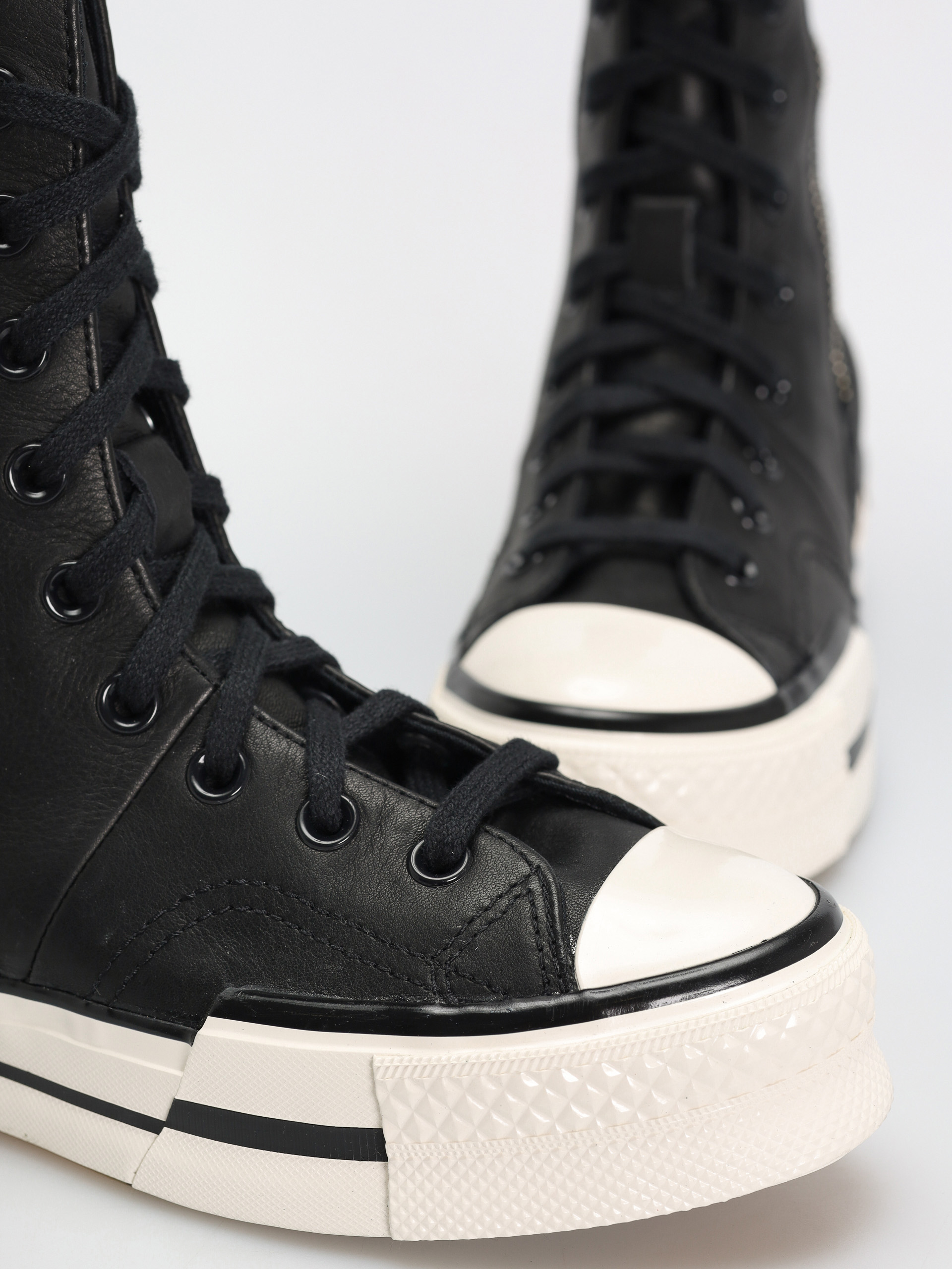 Black black converse high tops online