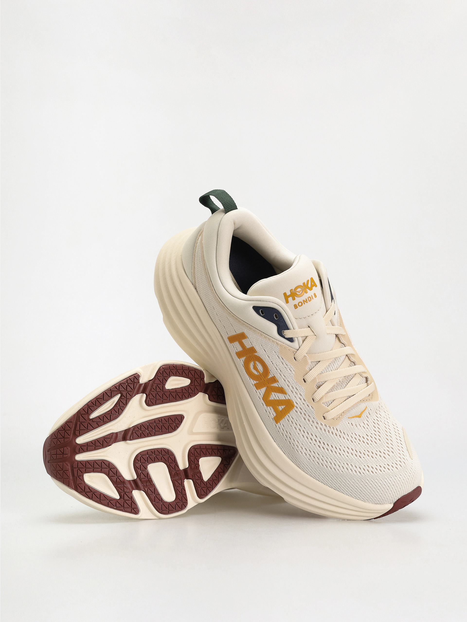 Hoka Bondi 8 Schuhe (oat milk/alabaster)