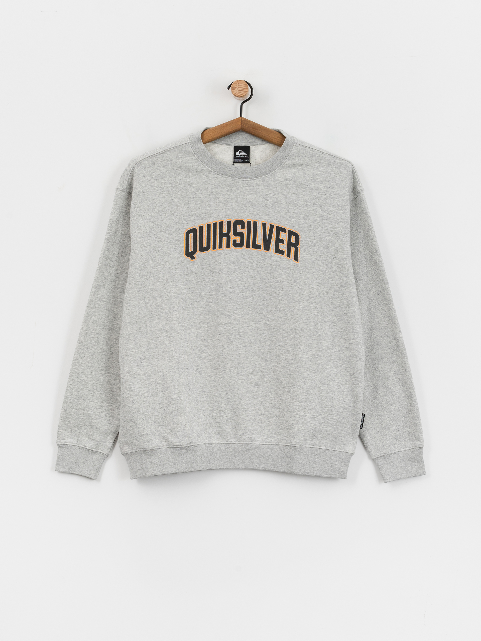 Quiksilver Graphic Crew Sweatshirt (light grey heather)