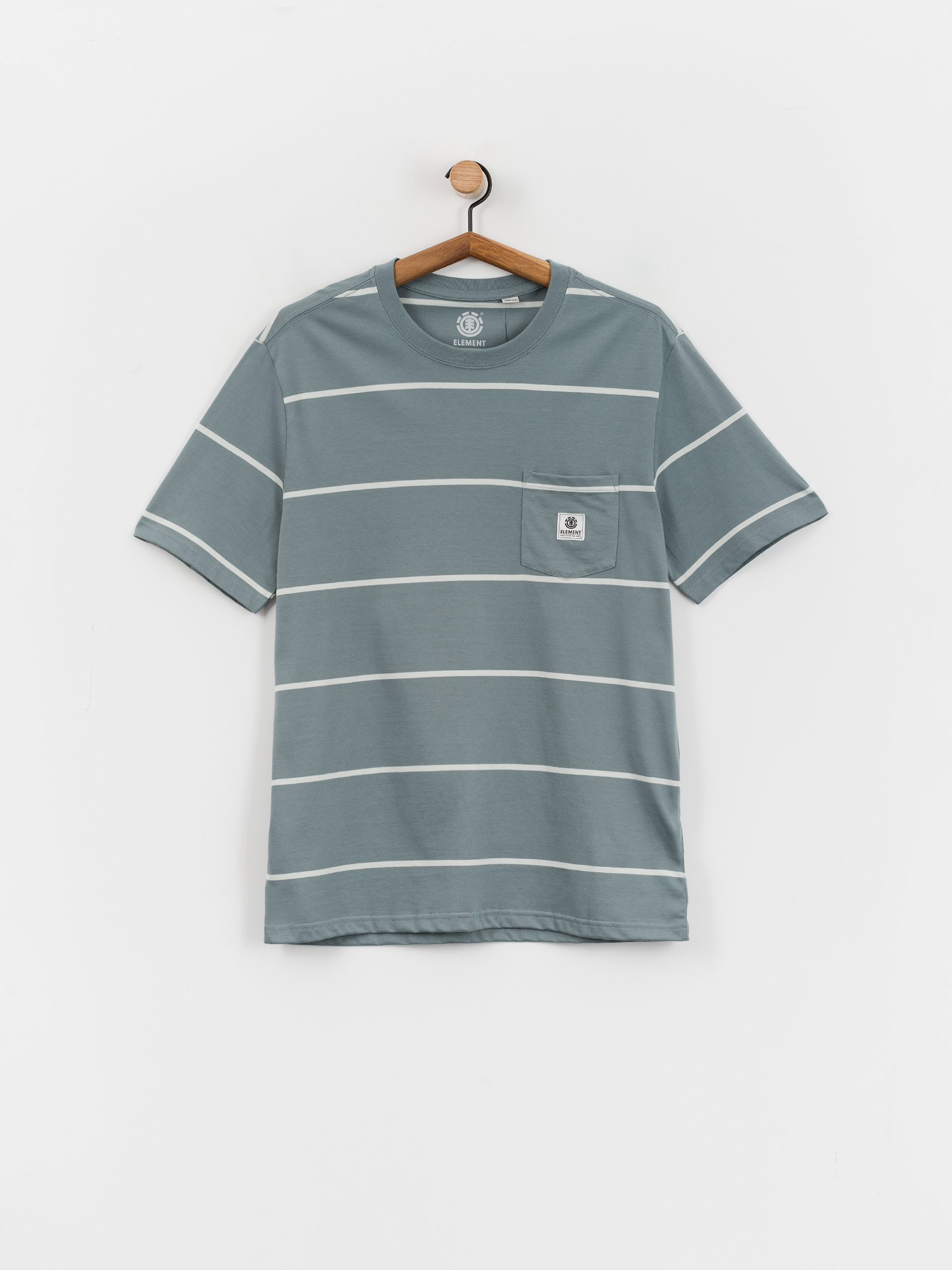 Element Basic Pocket Label T-Shirt - green (tropper stripes)