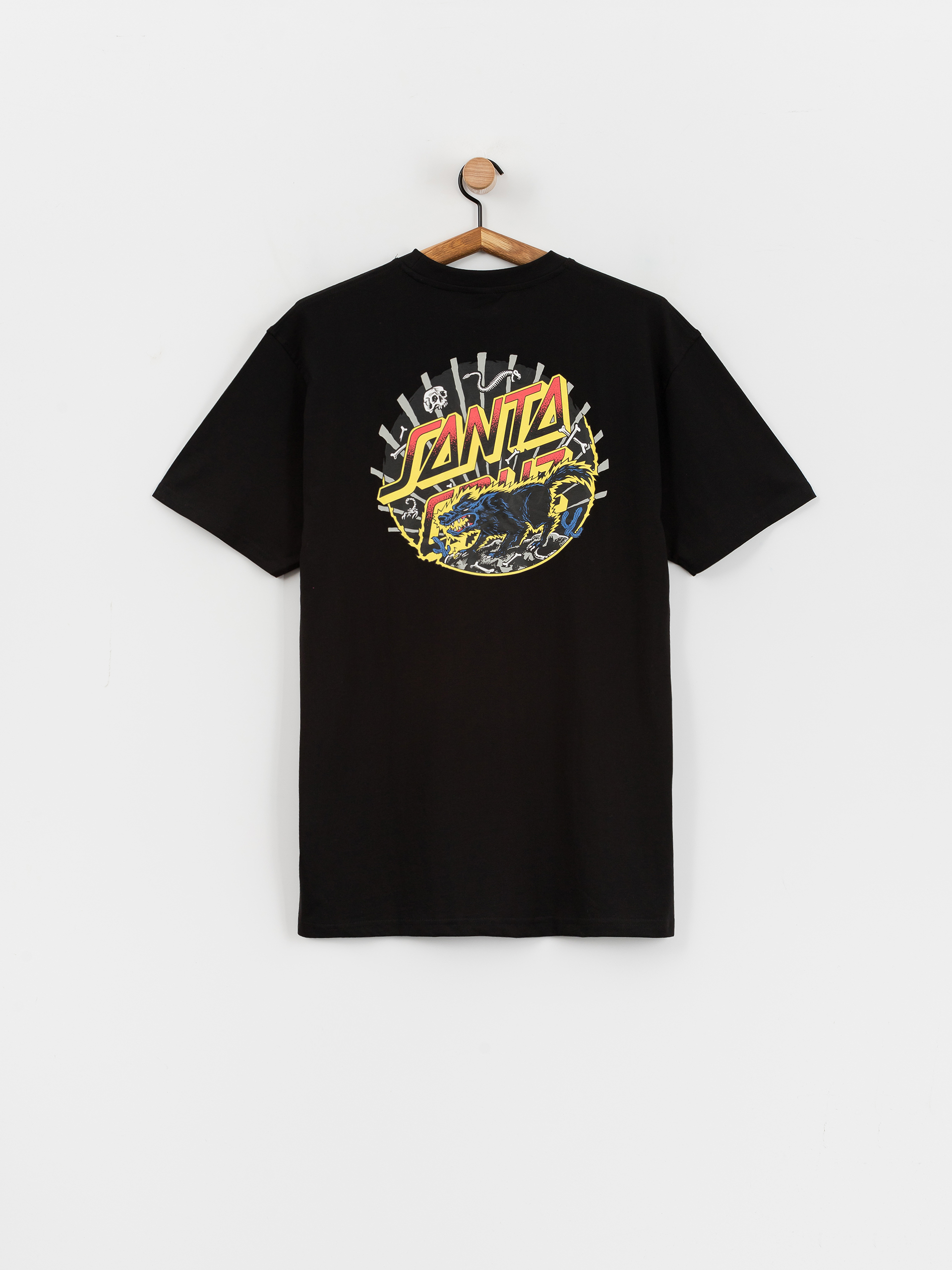 Santa Cruz Kendall Wolf Dot T-Shirt (black)