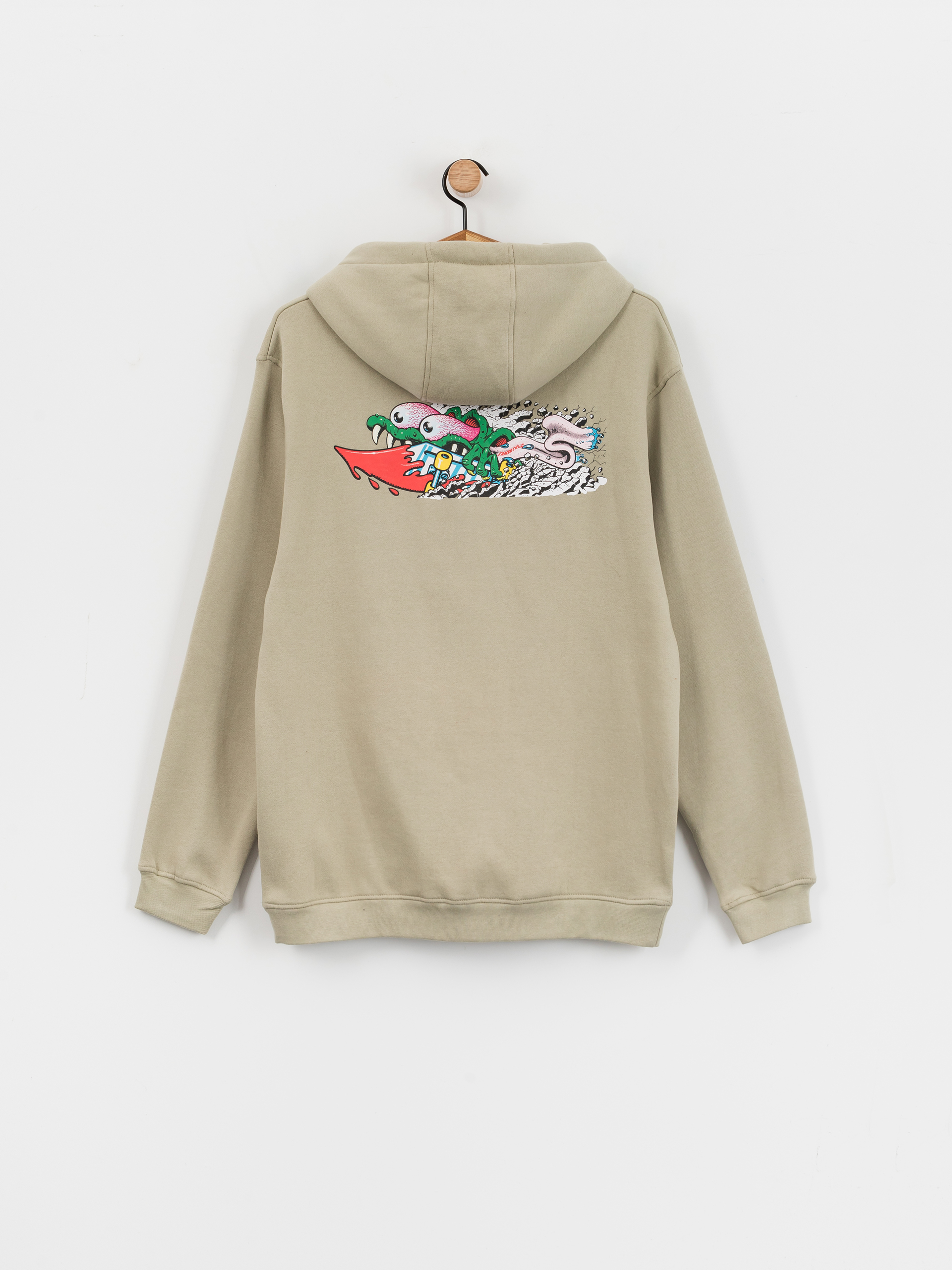 Santa Cruz Meek Concrete Slasher Sweatshirt (stone grey)