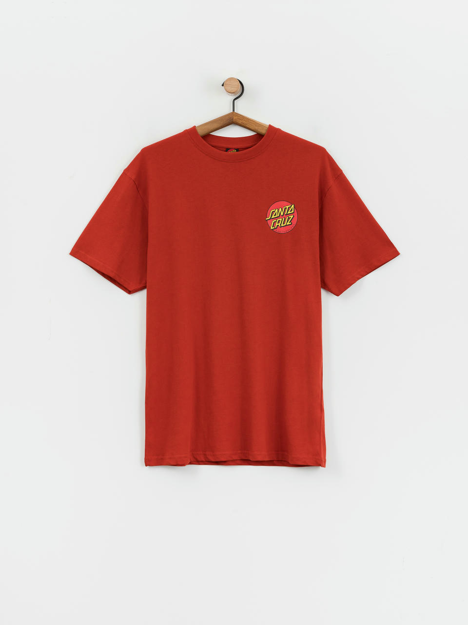 Santa Cruz Classic Dot Chest T-Shirt (dark rust)