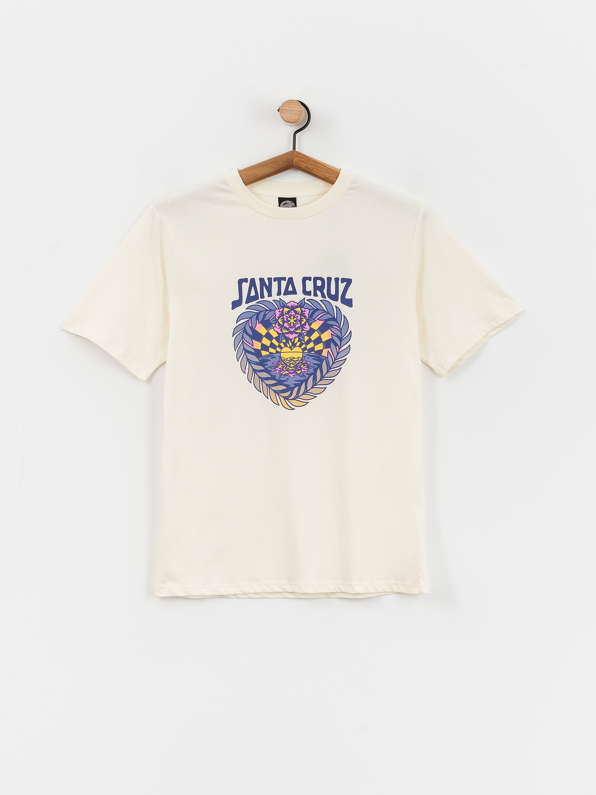 Santa Cruz Heart Set Front Wmn T-Shirt (off white)