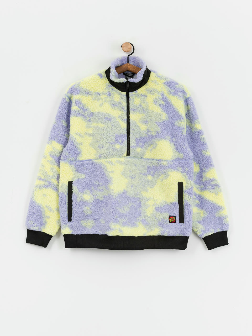 Santa Cruz Astra Sherpa Fleece Wmn Jacke (purple/yellow tie dye)