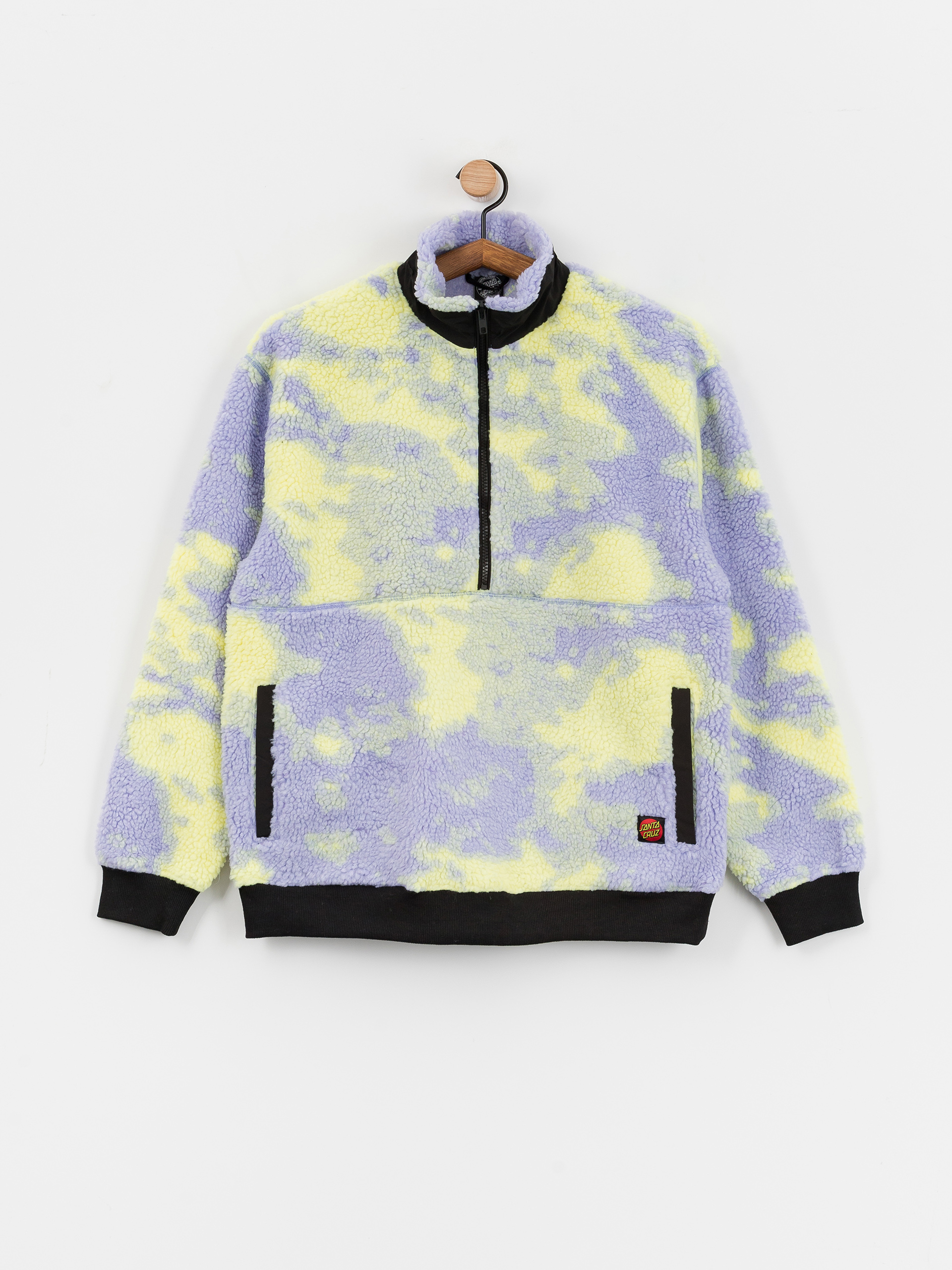 Santa Cruz Astra Sherpa Fleece Wmn Jacke (purple/yellow tie dye)