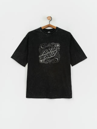 Santa Cruz Ornate Dot Front Oversized Wmn T-Shirt (black acid wash)