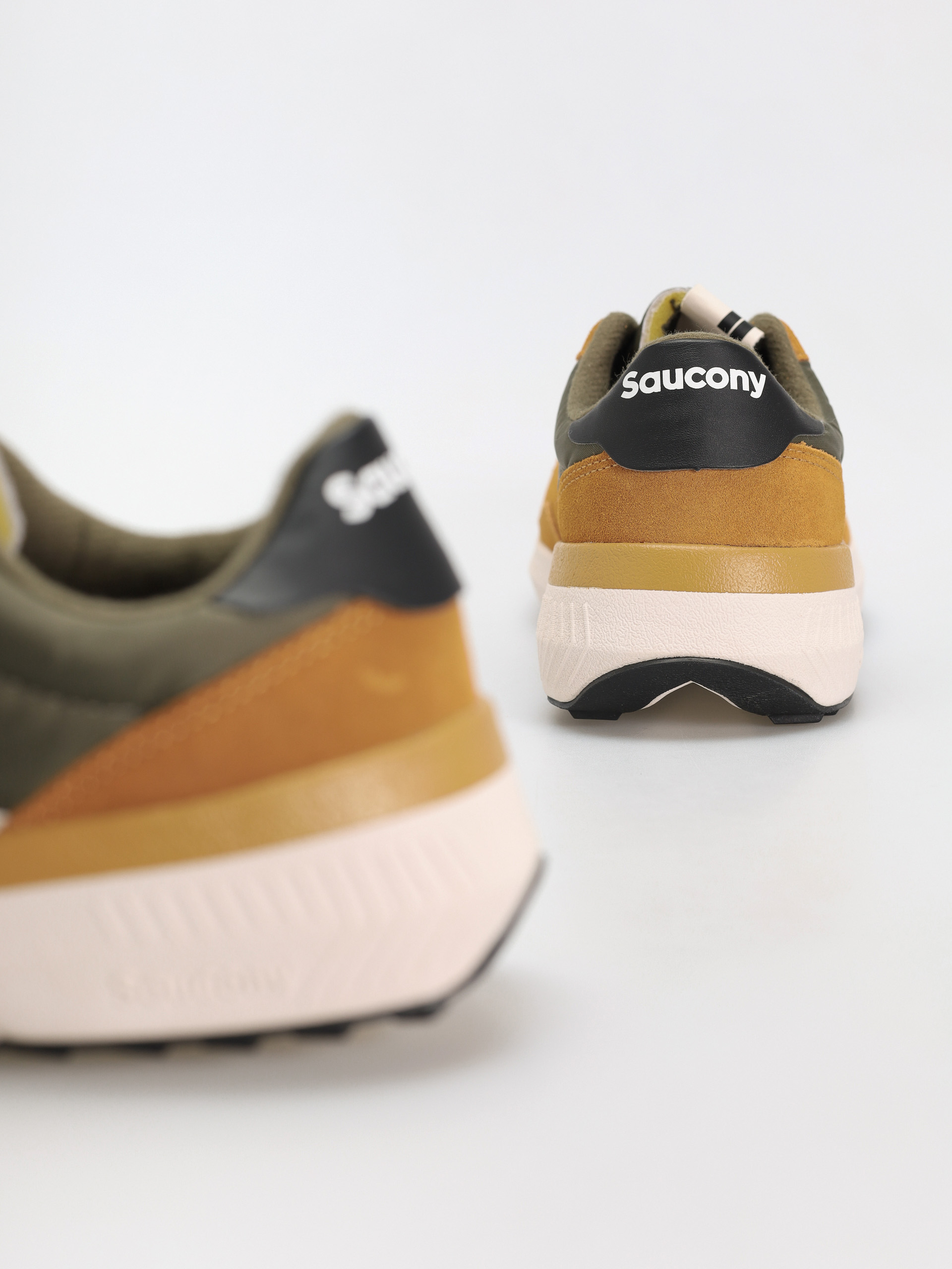 Saucony Jazz Nxt Shoes (olive/tan)