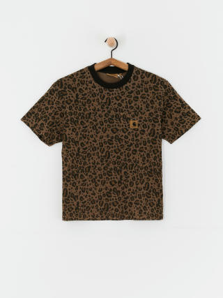 Carhartt WIP Leo Pocket Wmn T-Shirt (camo leo/tamarind)