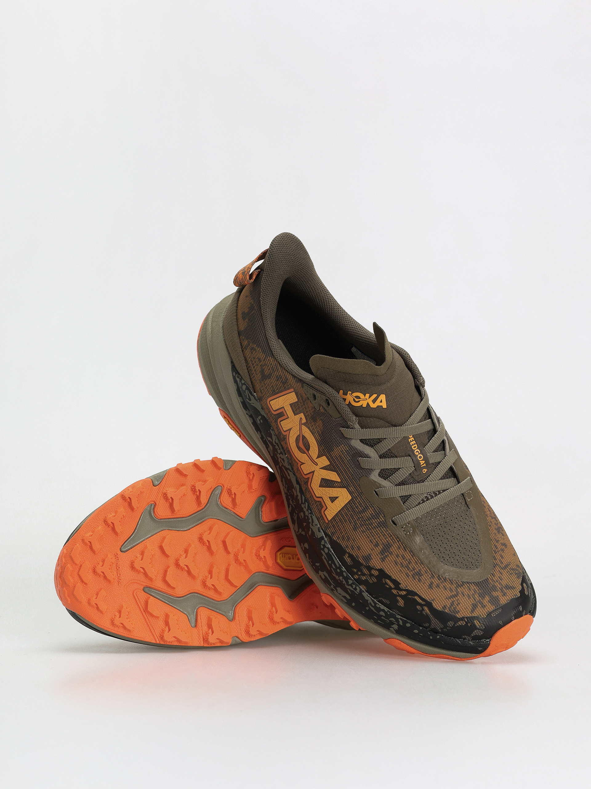 Hoka Shoes Speedgoat 6 (antique olive/squash)